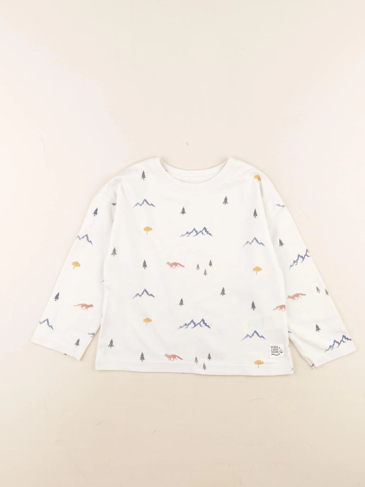 Vertbaudet - tee-shirt beige - 4 ans
