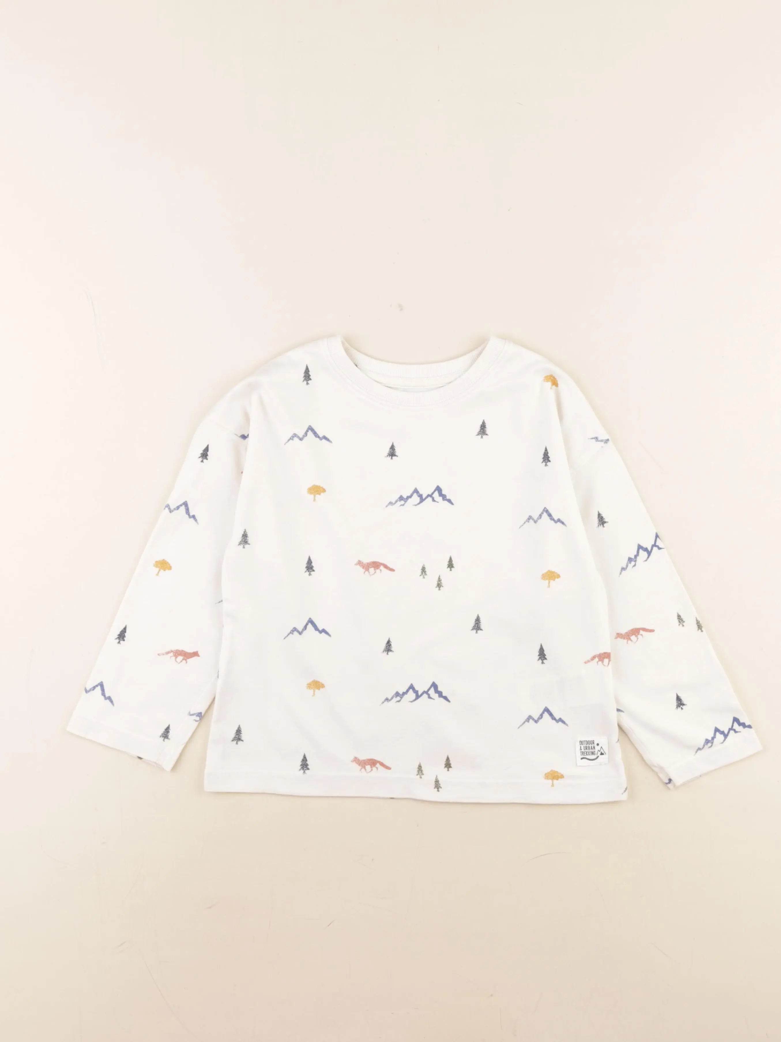 Vertbaudet - tee-shirt beige - 4 ans