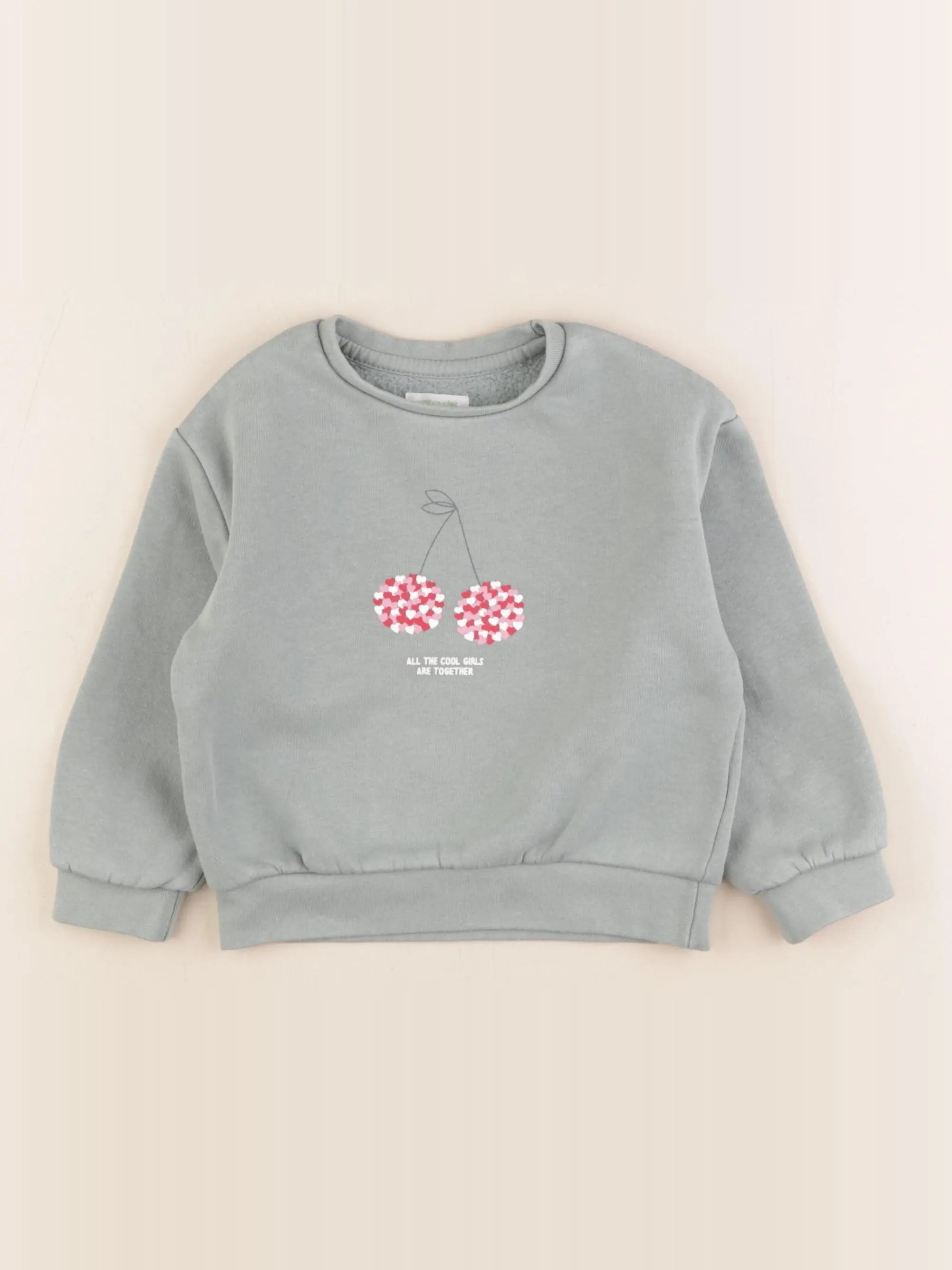 Vertbaudet - sweat vert - 3 ans