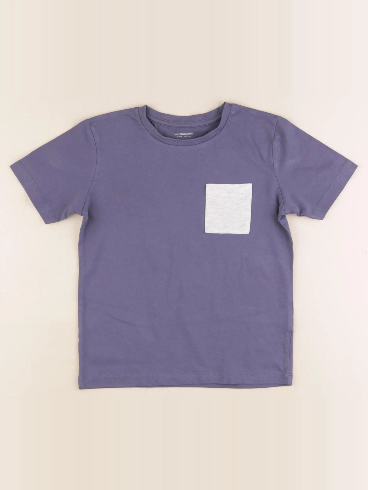 Vertbaudet - tee-shirt bleu - 8 ans