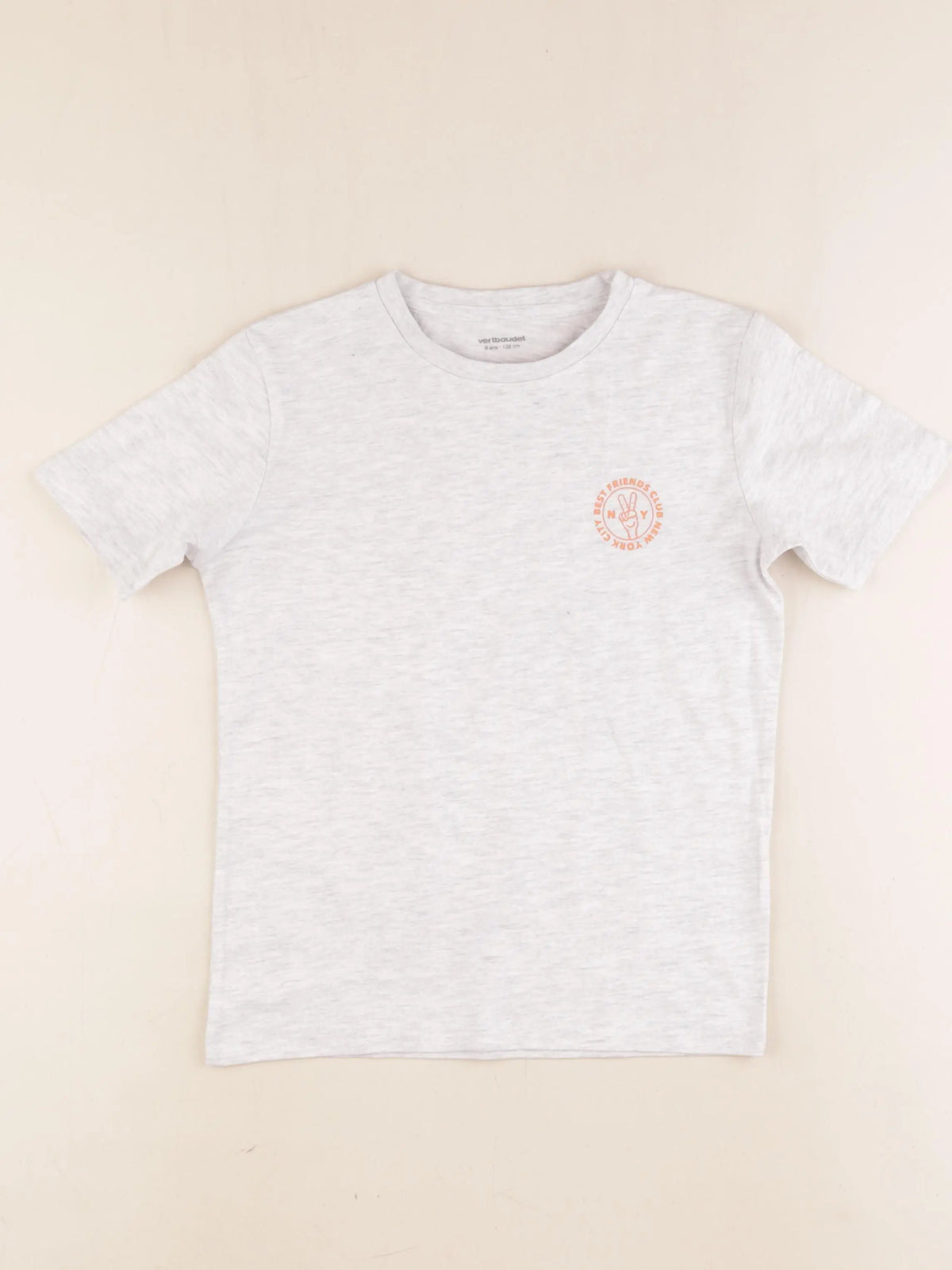Vertbaudet - tee-shirt gris - 8 ans