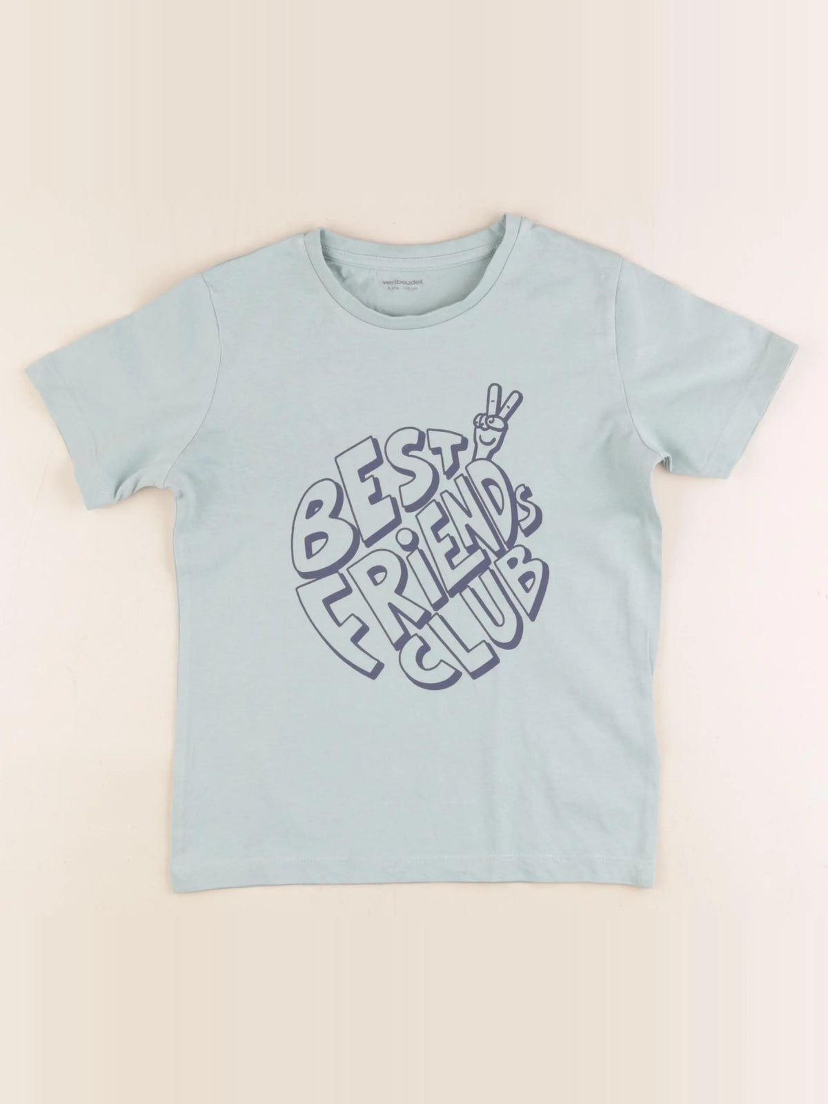 Vertbaudet - tee-shirt bleu - 8 ans
