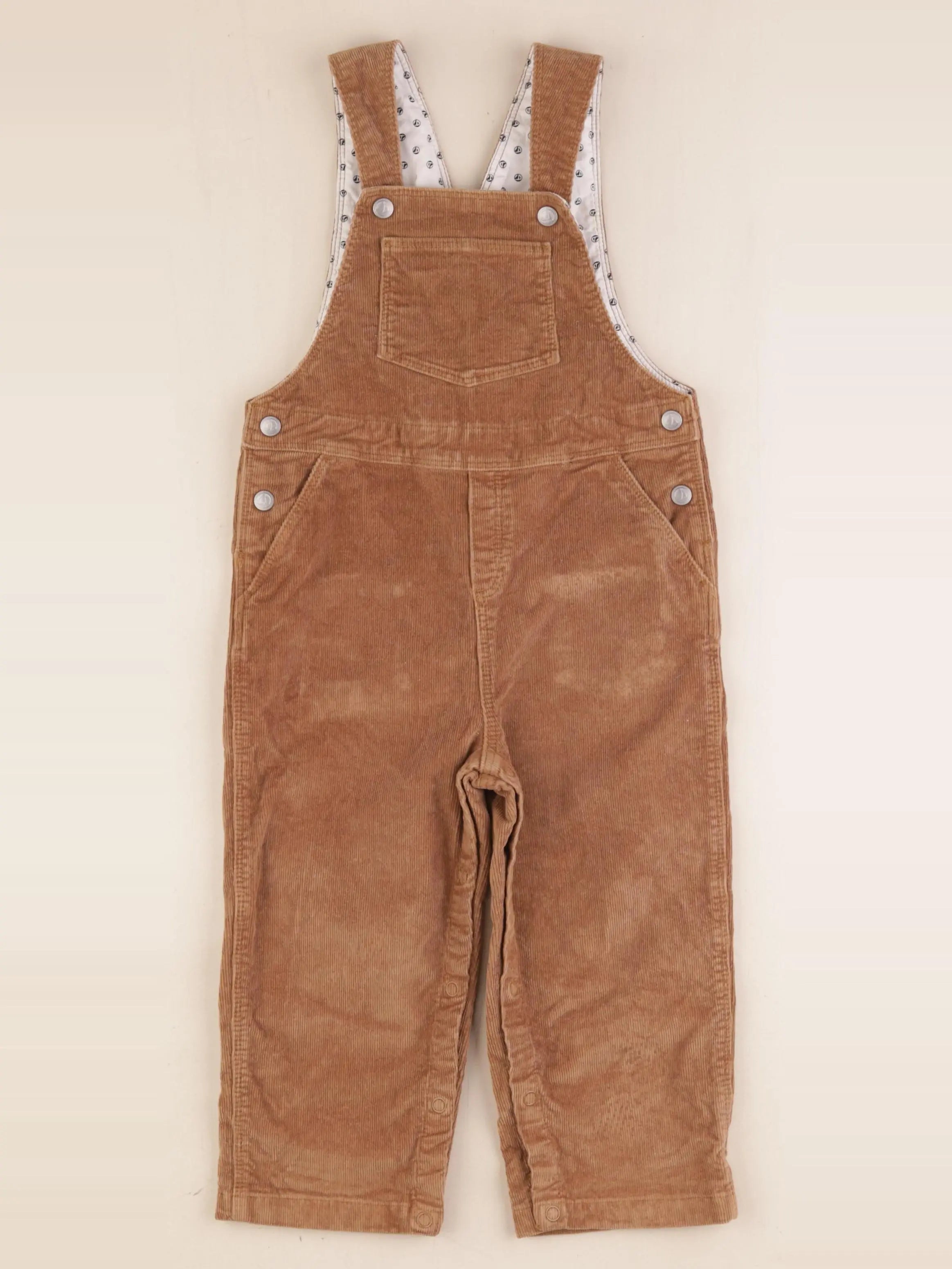 Petit Bateau - salopette marron - 24 mois