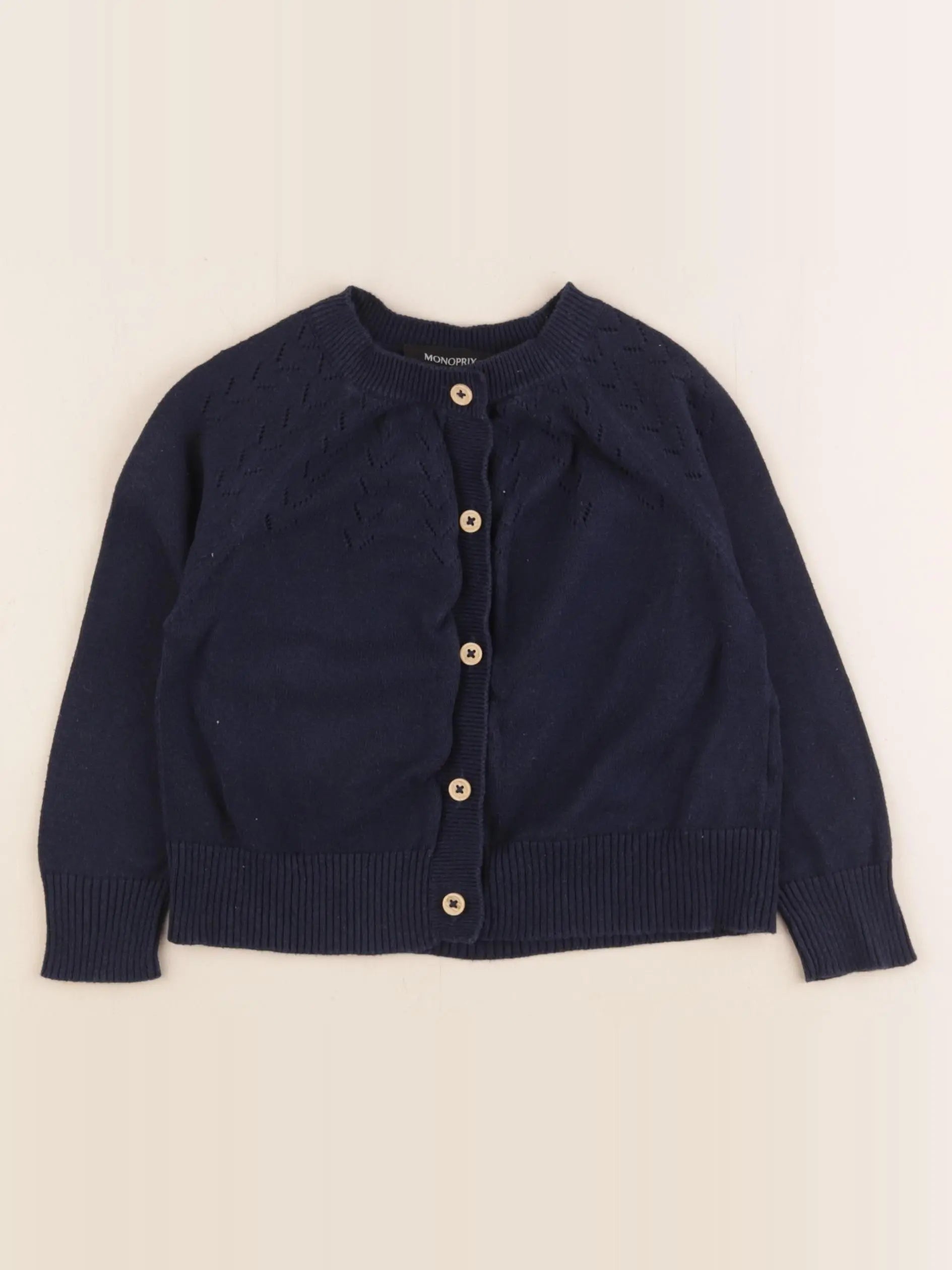 Monoprix - gilet bleu - 3 ans