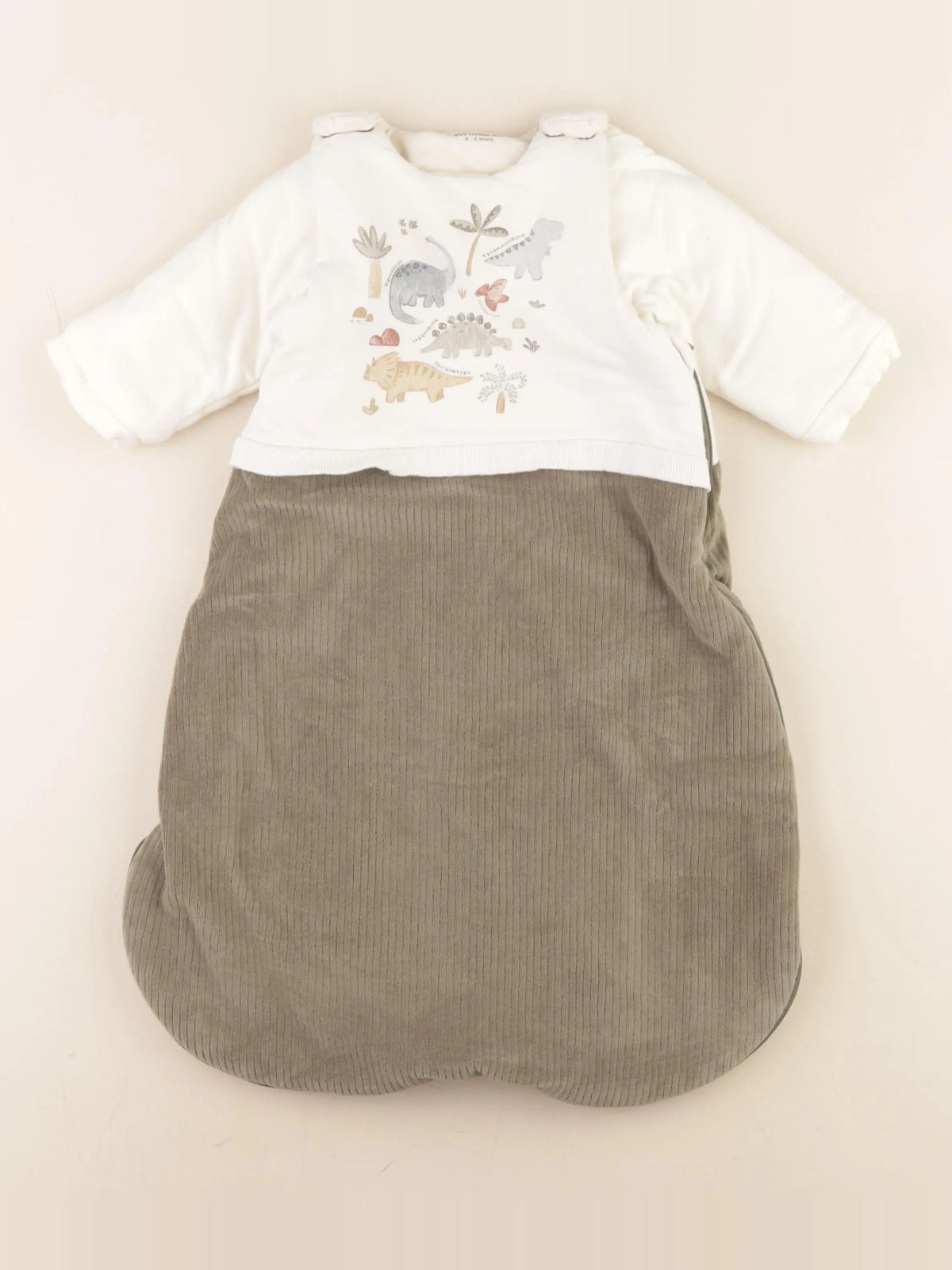 Vertbaudet - gigoteuse TOG 2,5 beige, vert - 0/6 mois