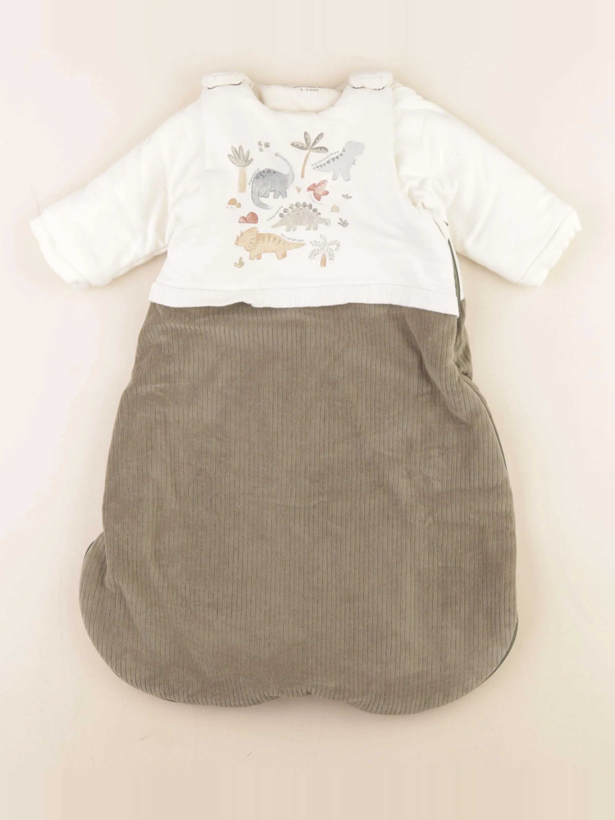 Vertbaudet - gigoteuse TOG 2,5 beige, vert - 0/6 mois