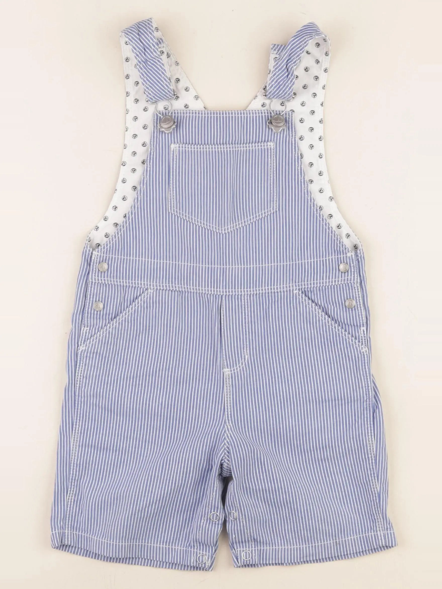 Petit Bateau - salopette bleu - 24 mois