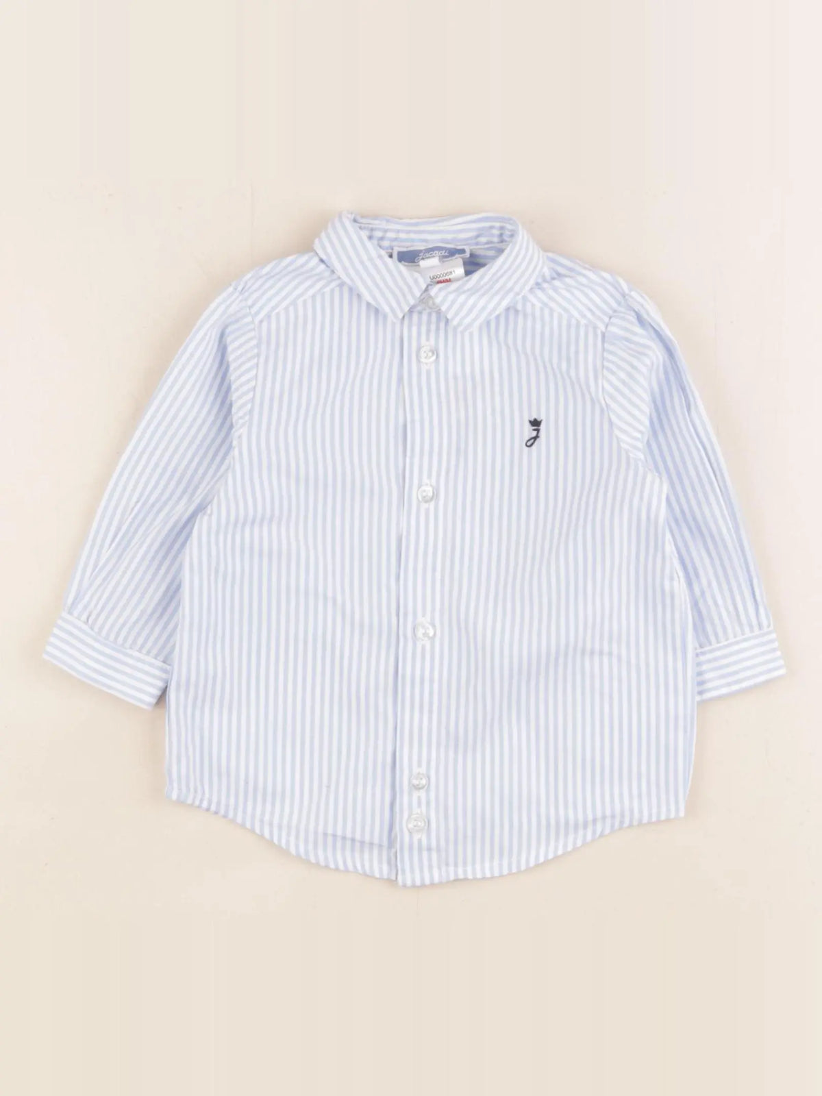 Jacadi - chemise bleu - 6 mois