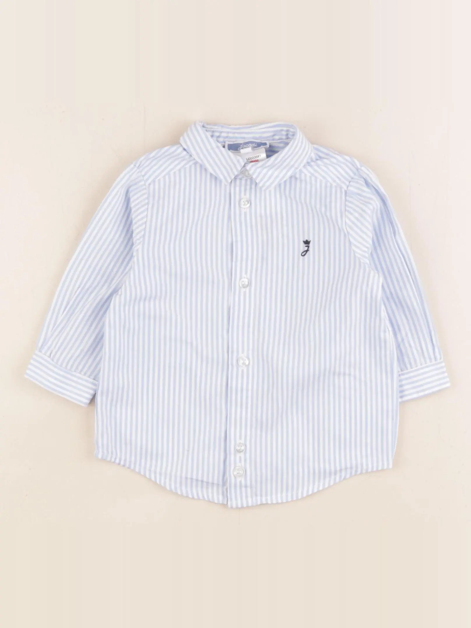 Jacadi - chemise bleu - 6 mois