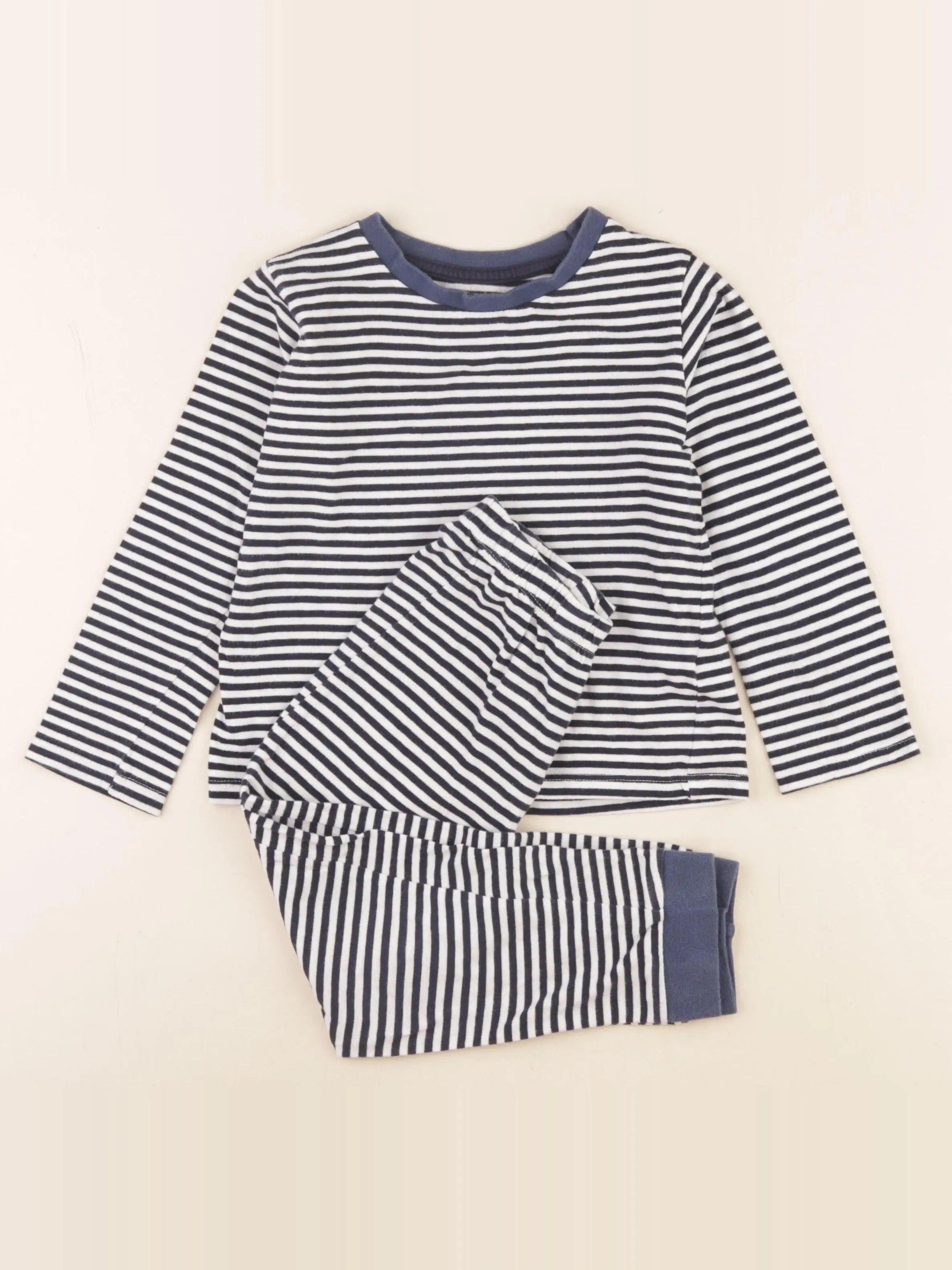 Vertbaudet - pyjama coton bleu - 5 ans