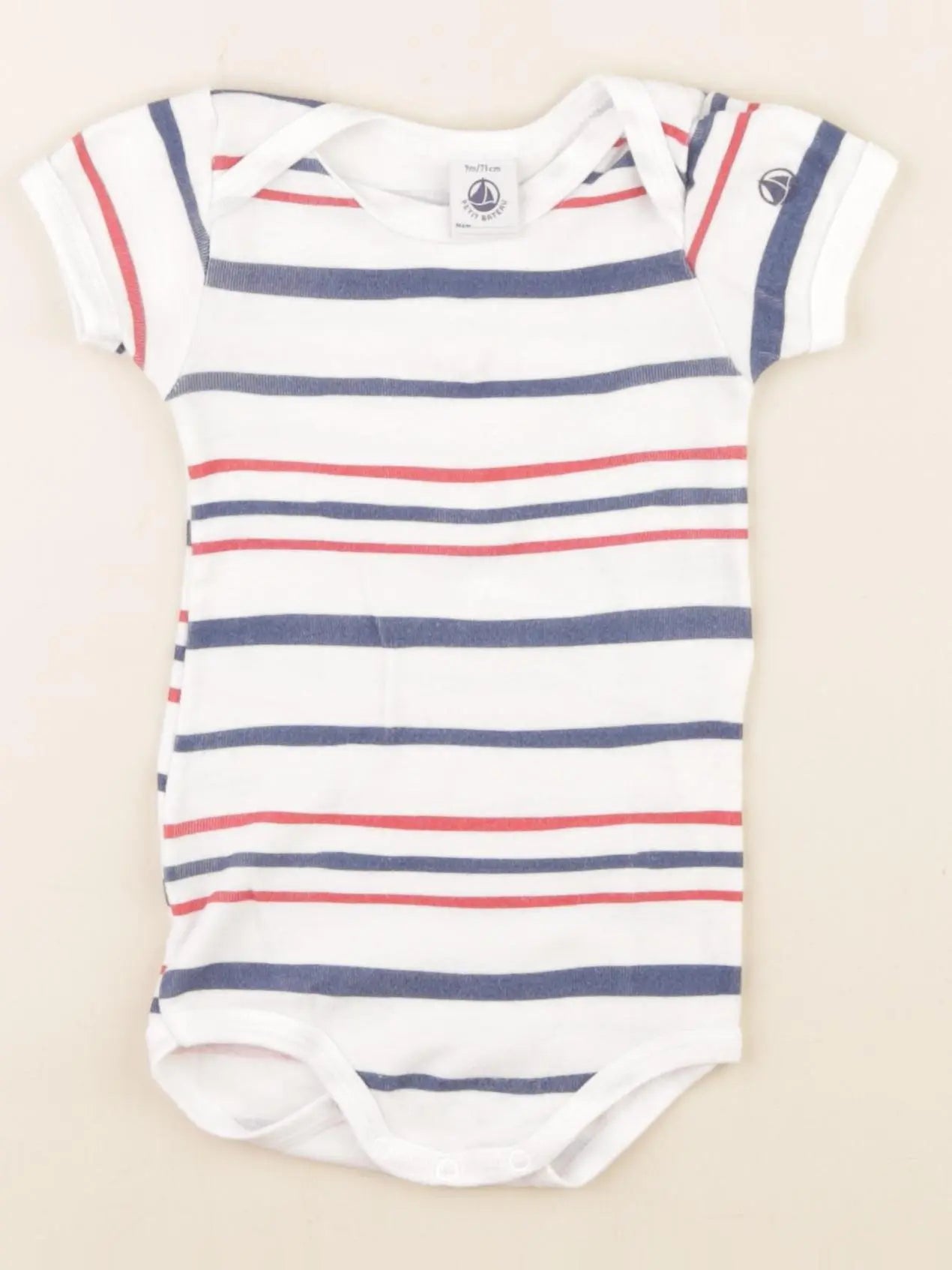 Petit Bateau - body multicolore - 9 mois
