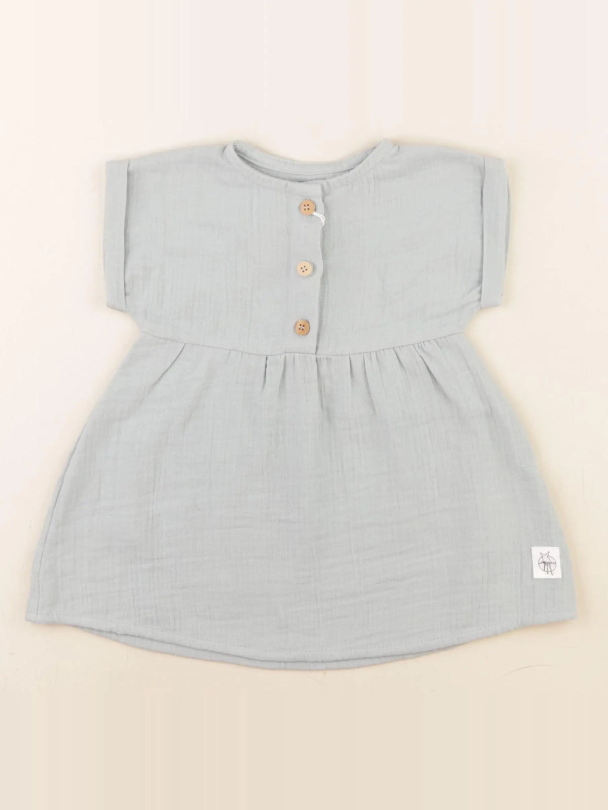 Lassig - robe vert - 3/6 mois