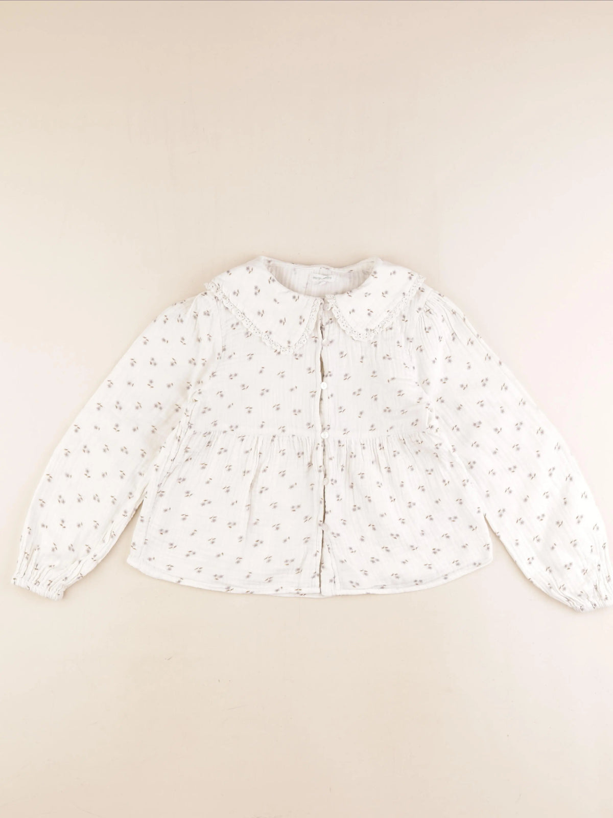 Vertbaudet - blouse beige - 9 ans