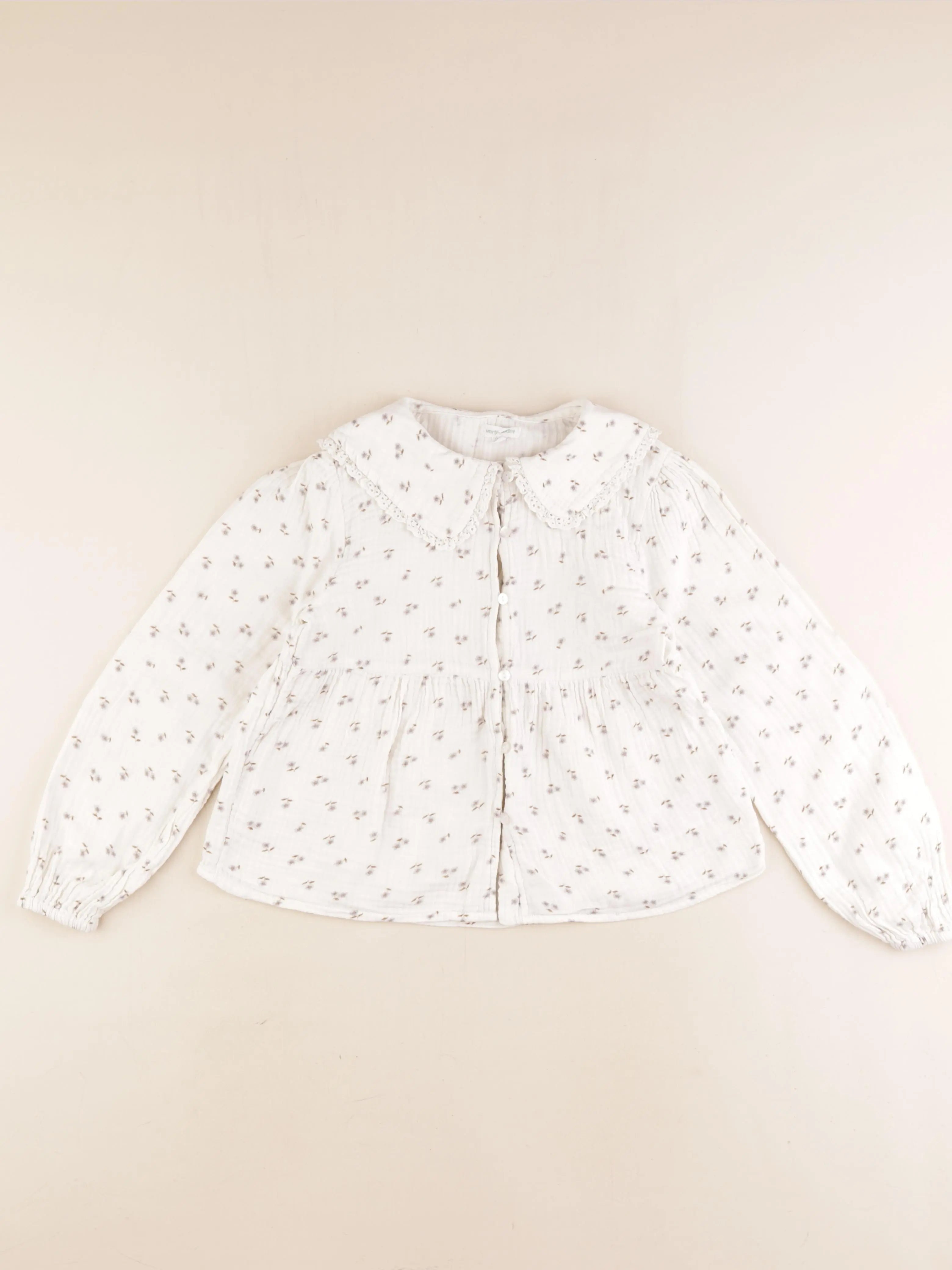 Vertbaudet - blouse beige - 9 ans