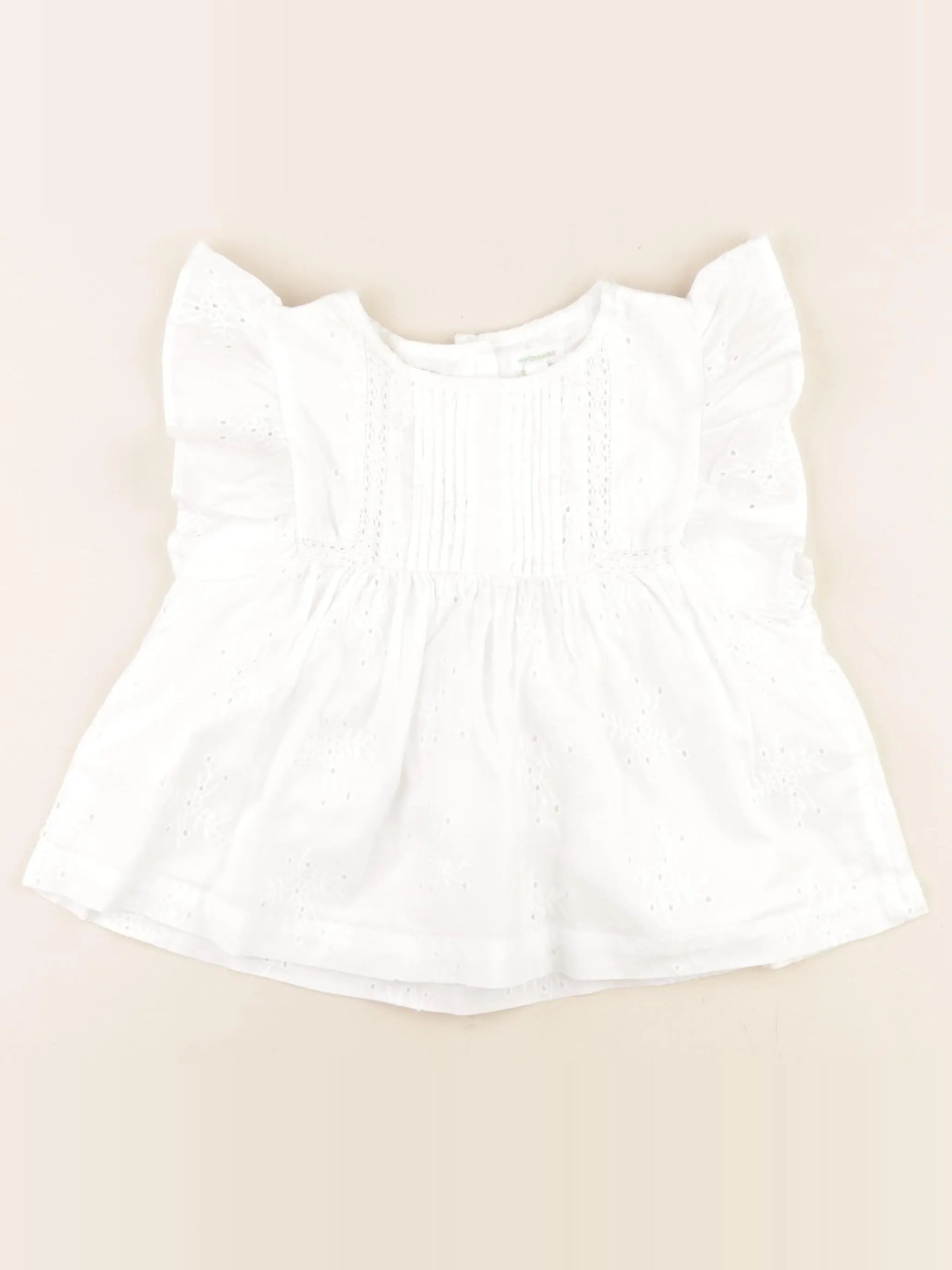 Vertbaudet - blouse blanc - 4/5 ans