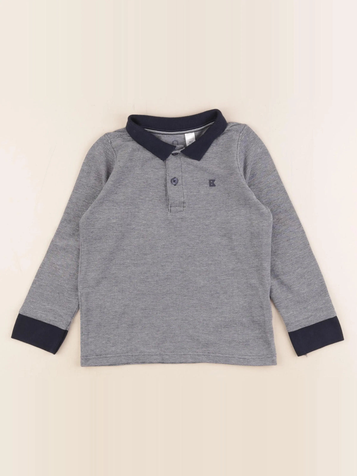 Okaidi - polo bleu - 4 ans