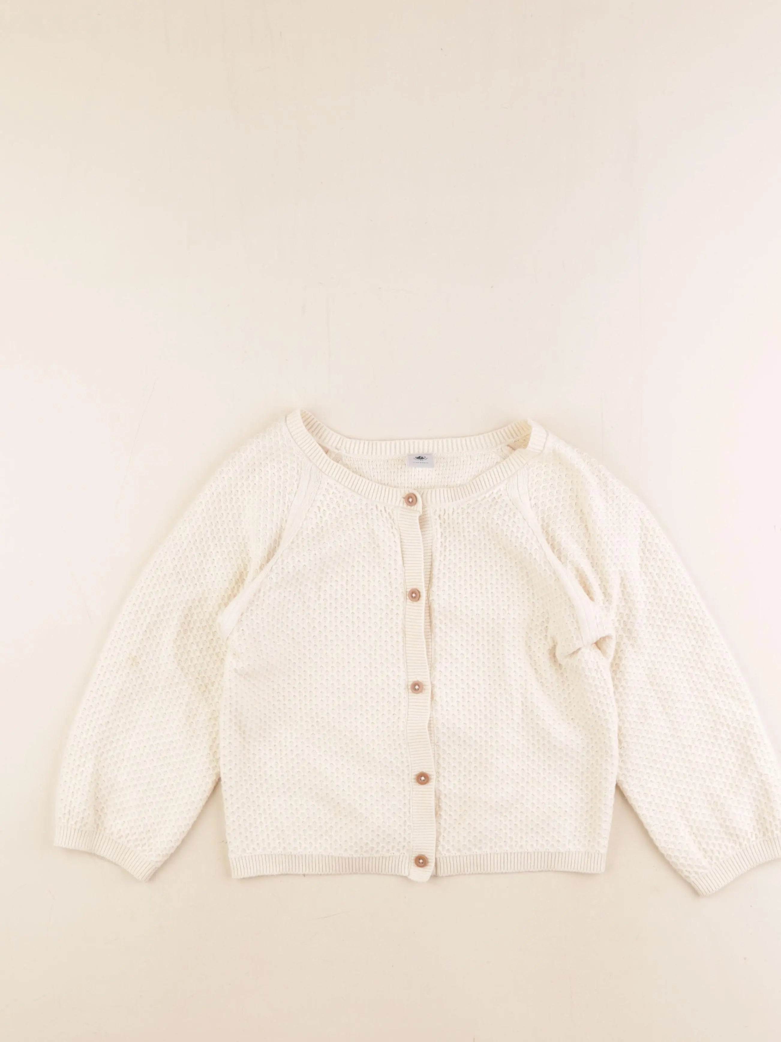Petit Bateau - gilet beige - 6 ans