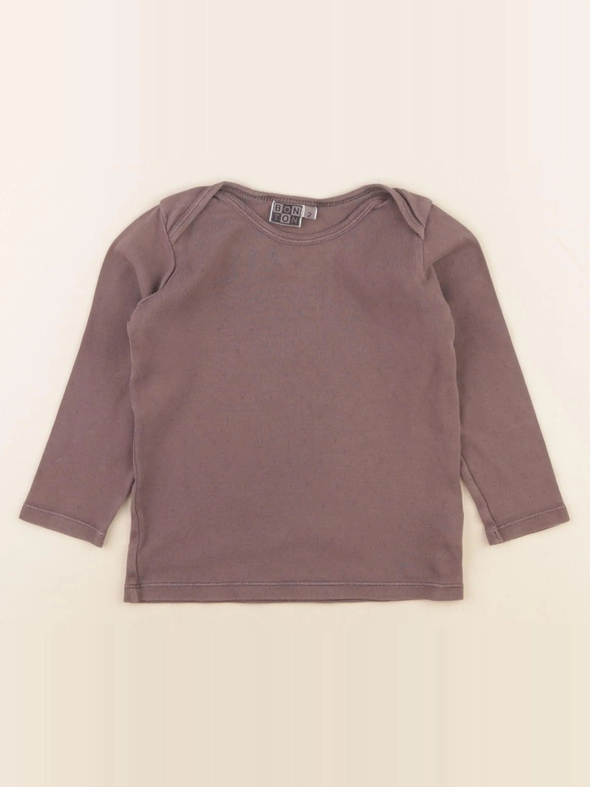 Bonton - tee-shirt marron - 2 ans
