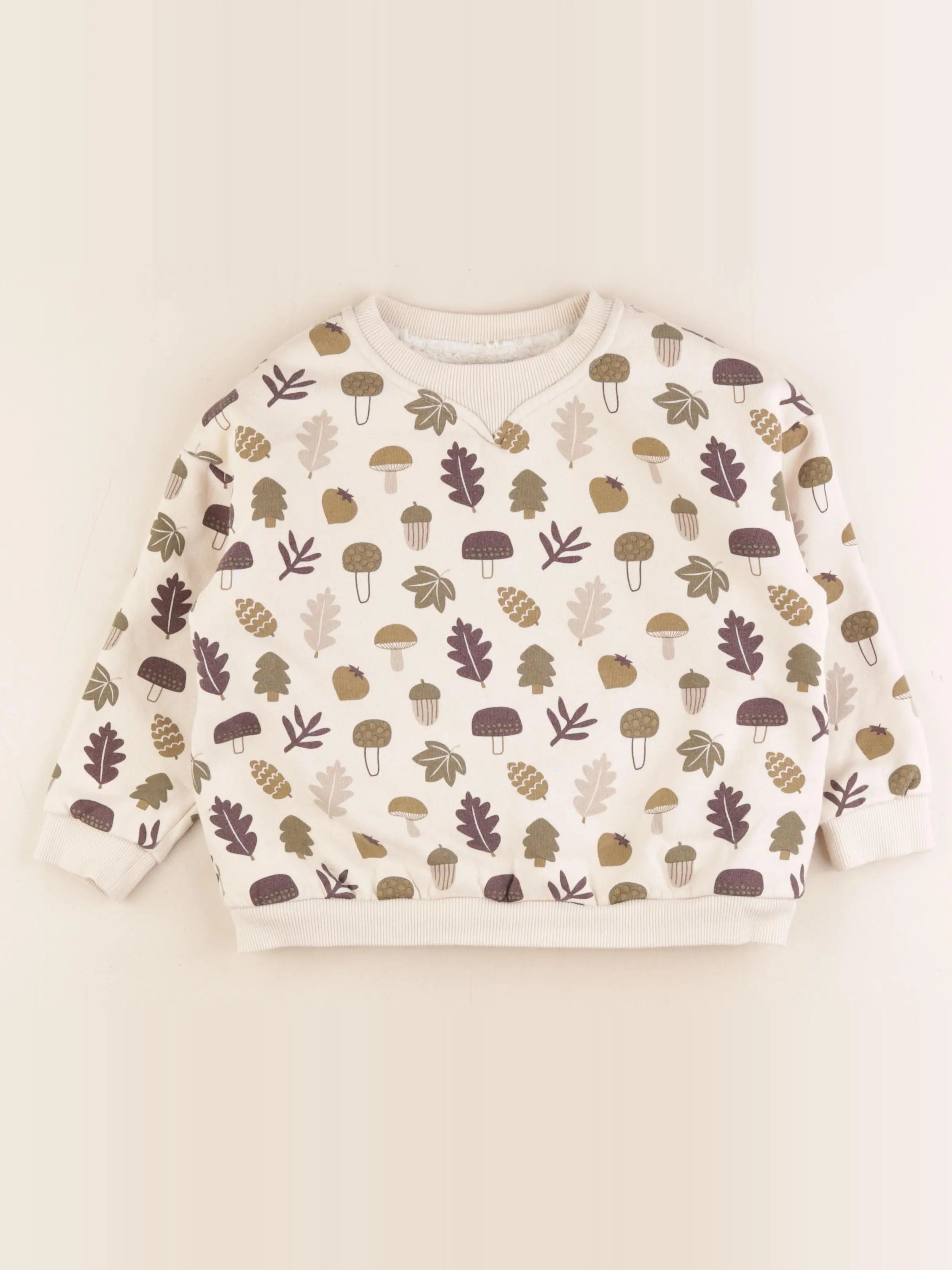 Monoprix - sweat beige - 6 ans