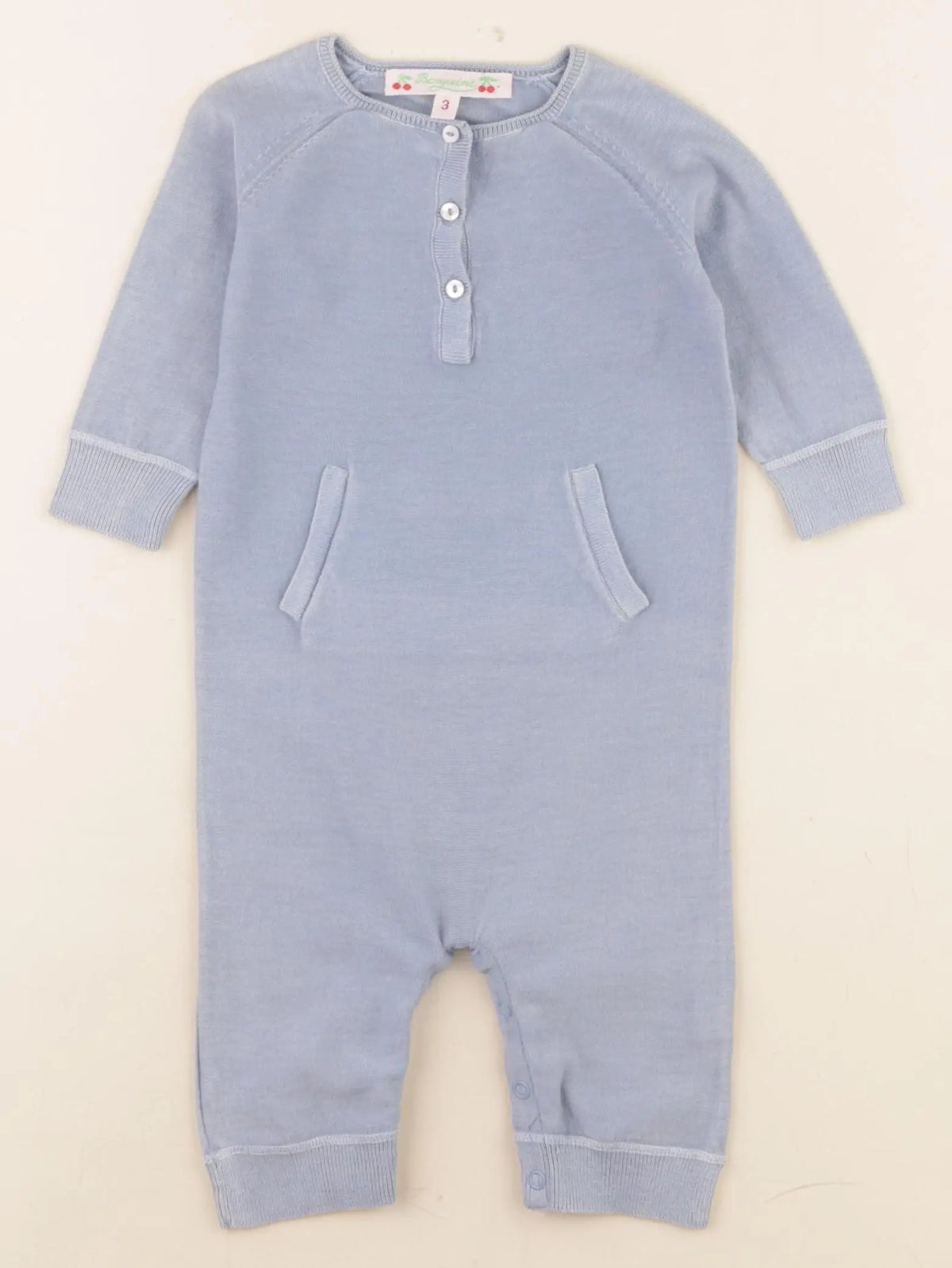 Bonpoint - combinaison bleu - 3 mois