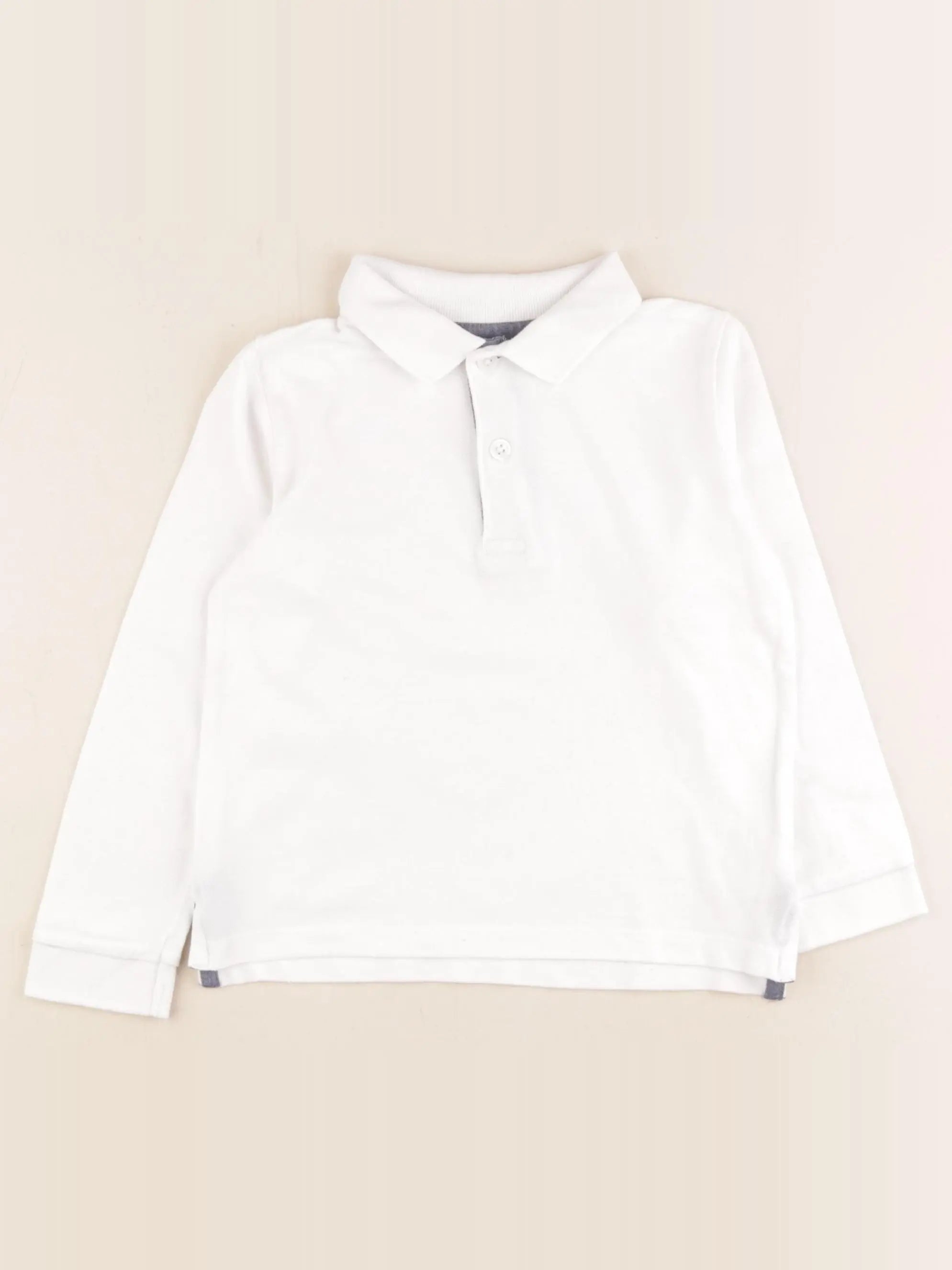 Monoprix - polo blanc - 4 ans
