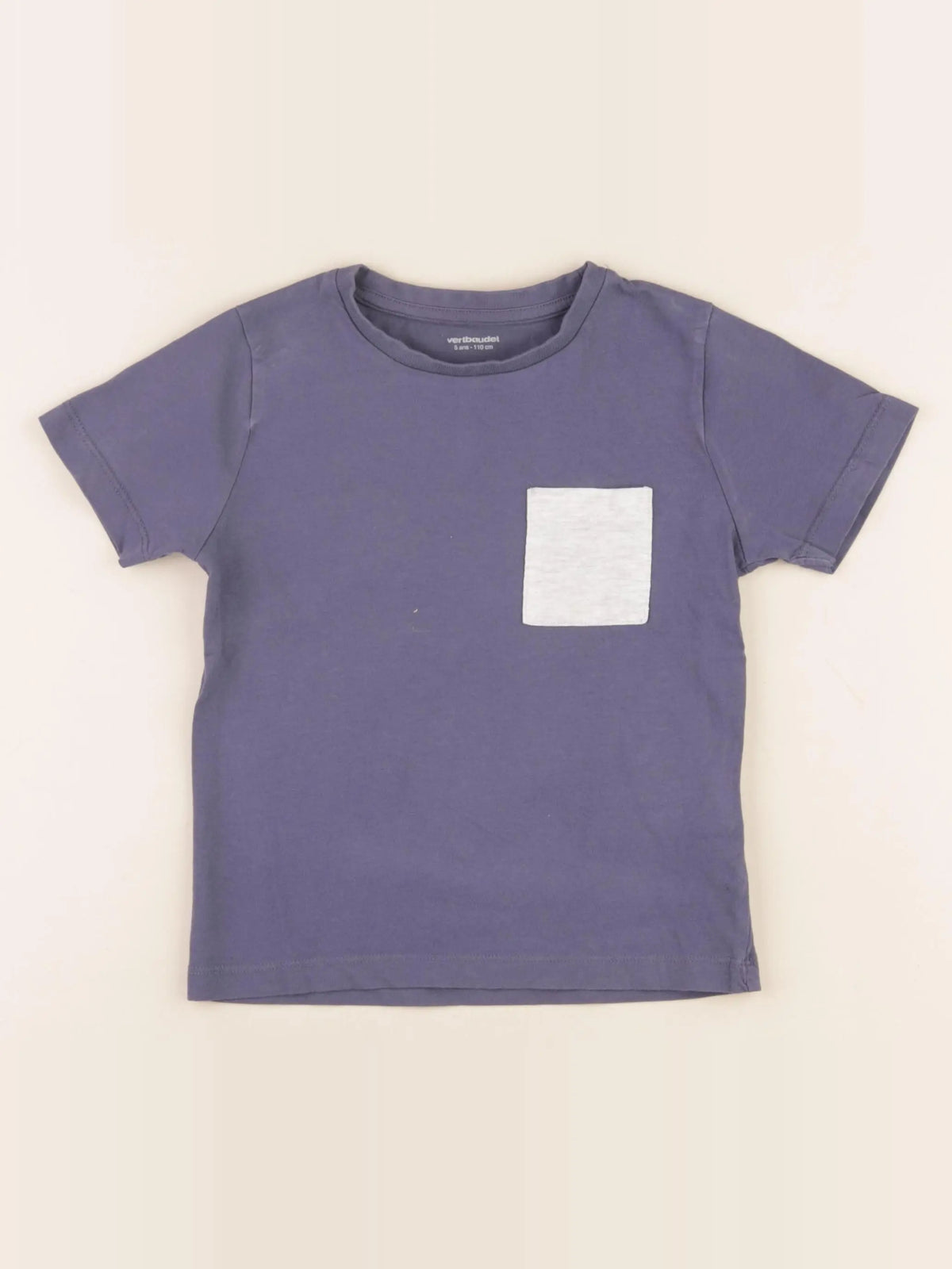 Vertbaudet - tee-shirt bleu - 5 ans