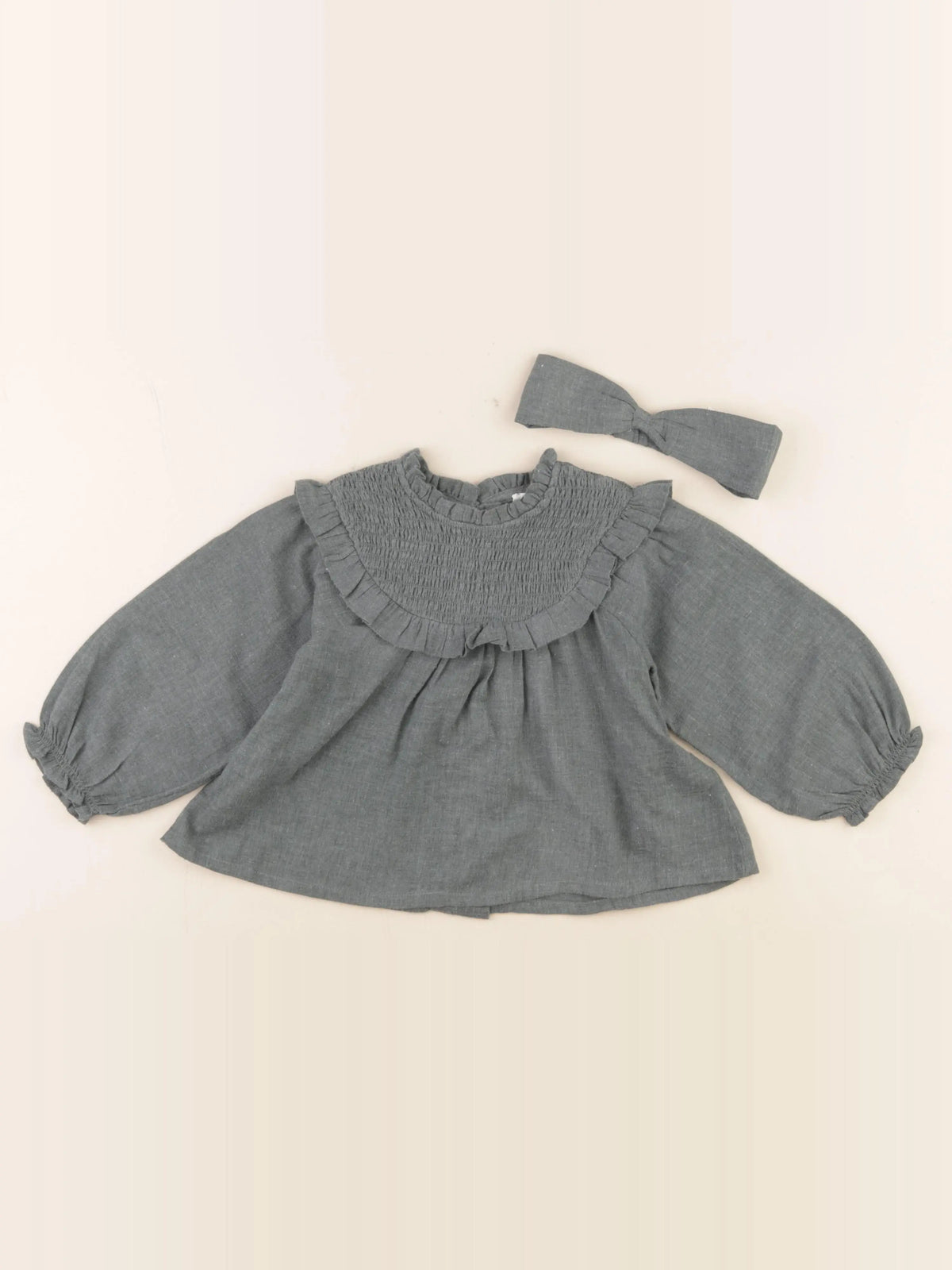 Vertbaudet - blouse vert - 2 ans