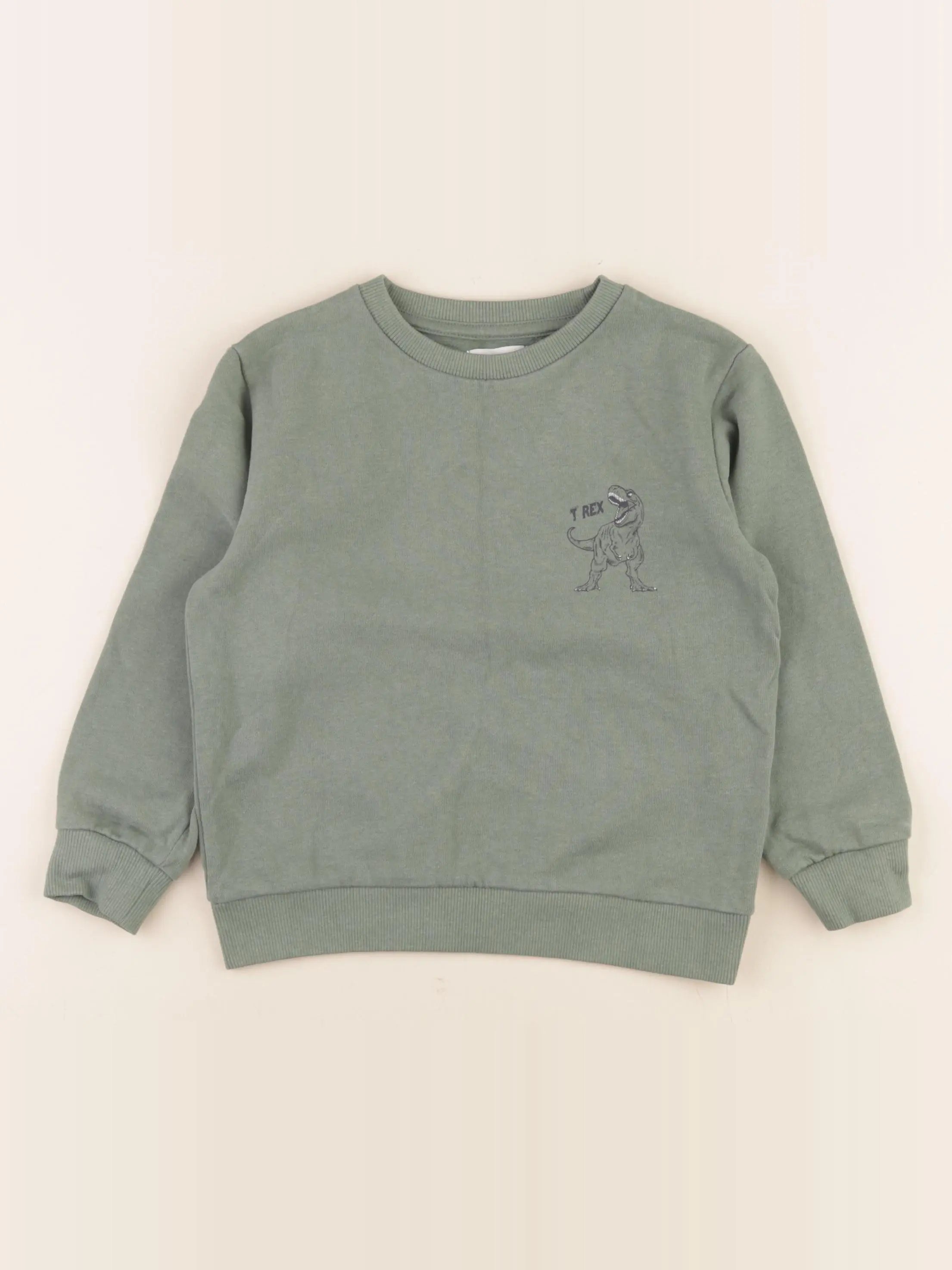 Vertbaudet - sweat vert - 6 ans