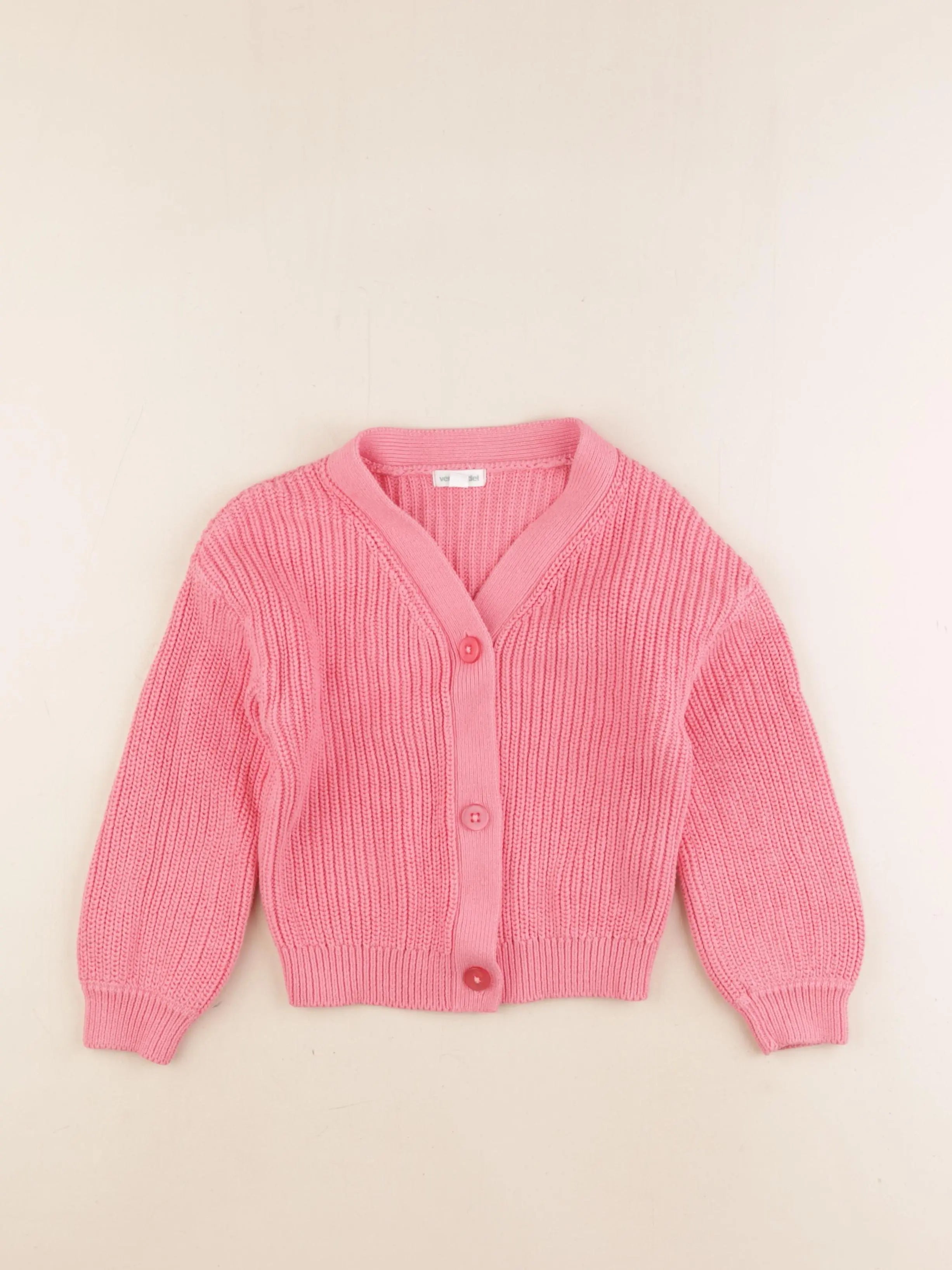 Vertbaudet - gilet rose - 5 ans