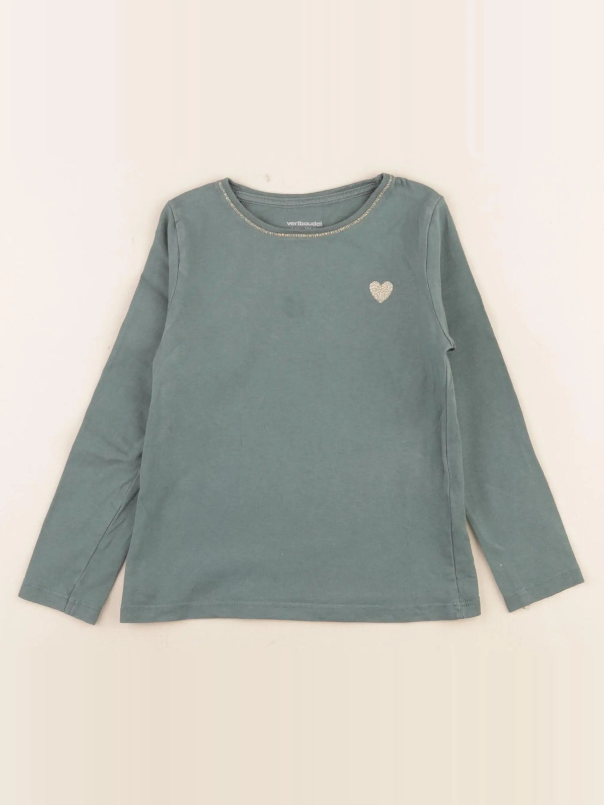 Vertbaudet - tee-shirt vert - 4 ans