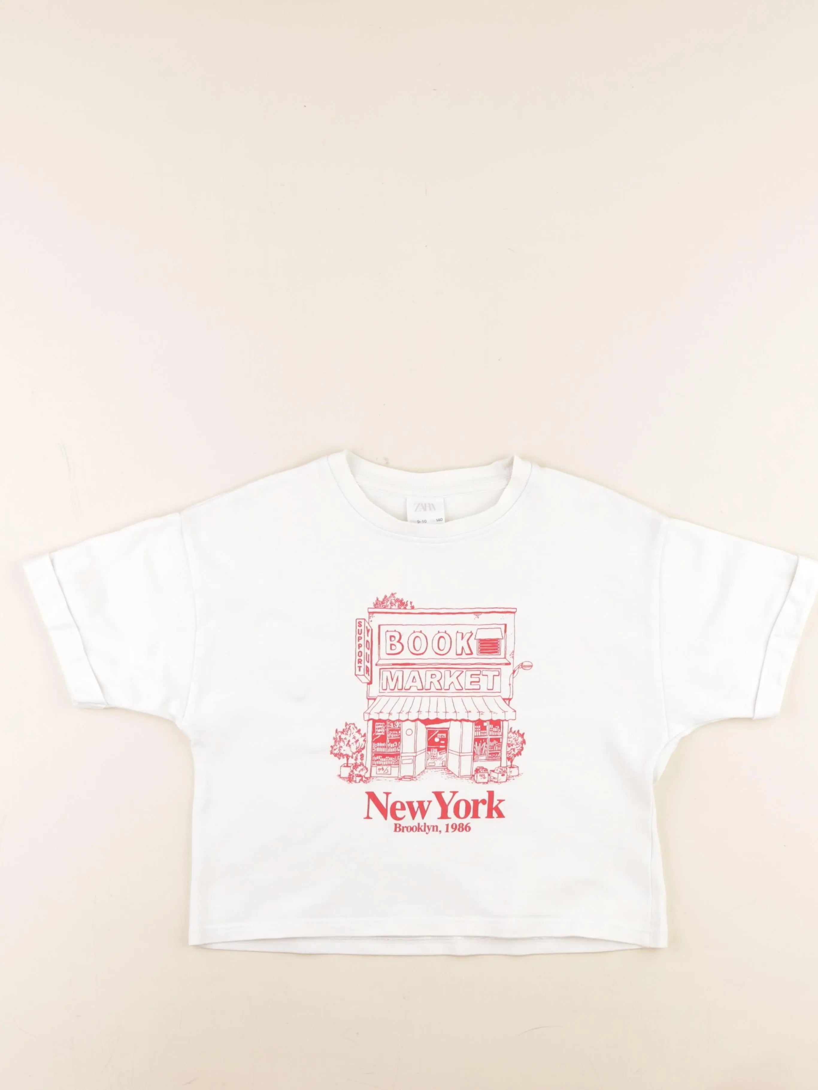Zara - tee-shirt blanc - 9/10 ans