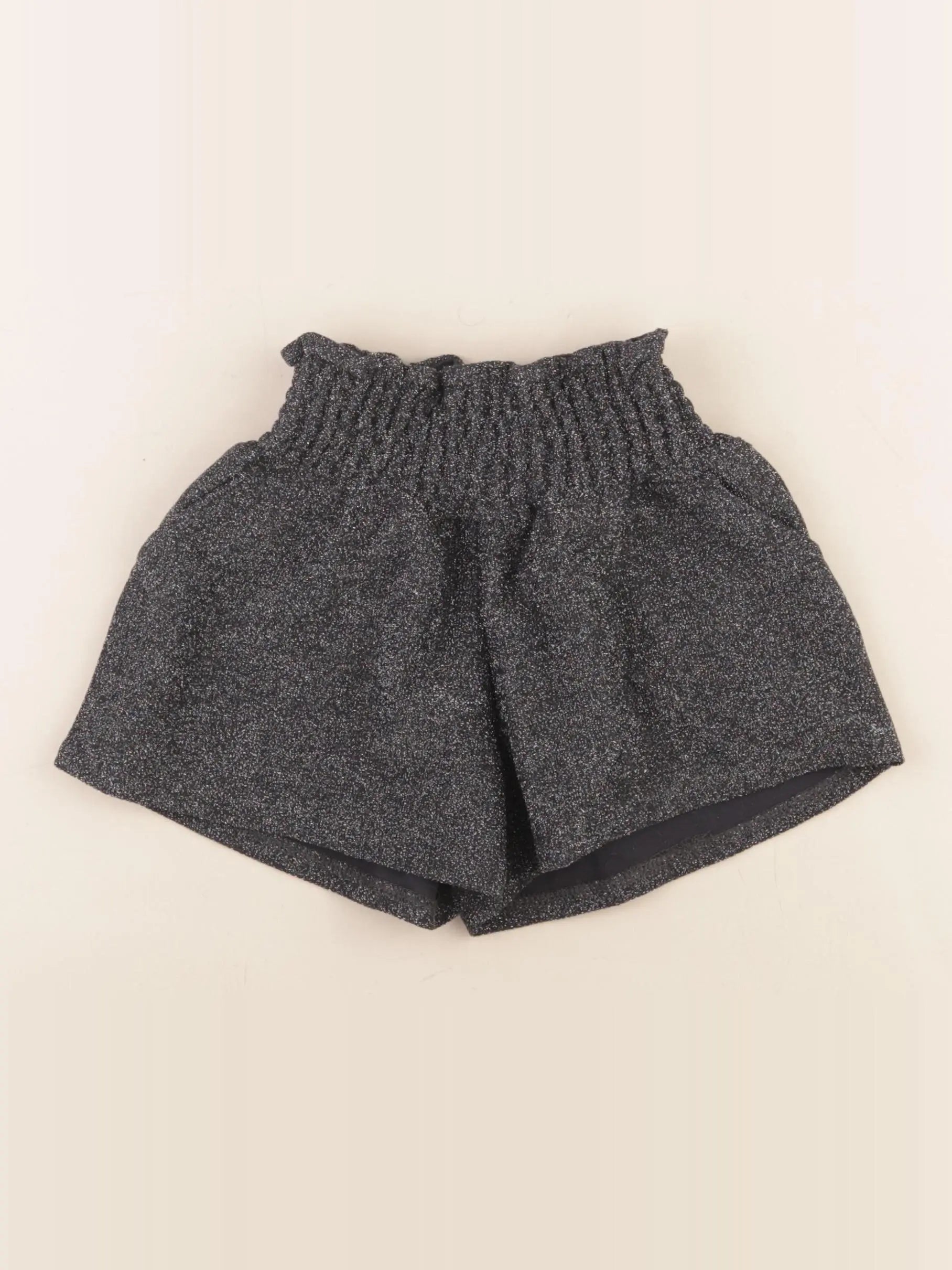 Vertbaudet - short bleu, argent - 4 ans