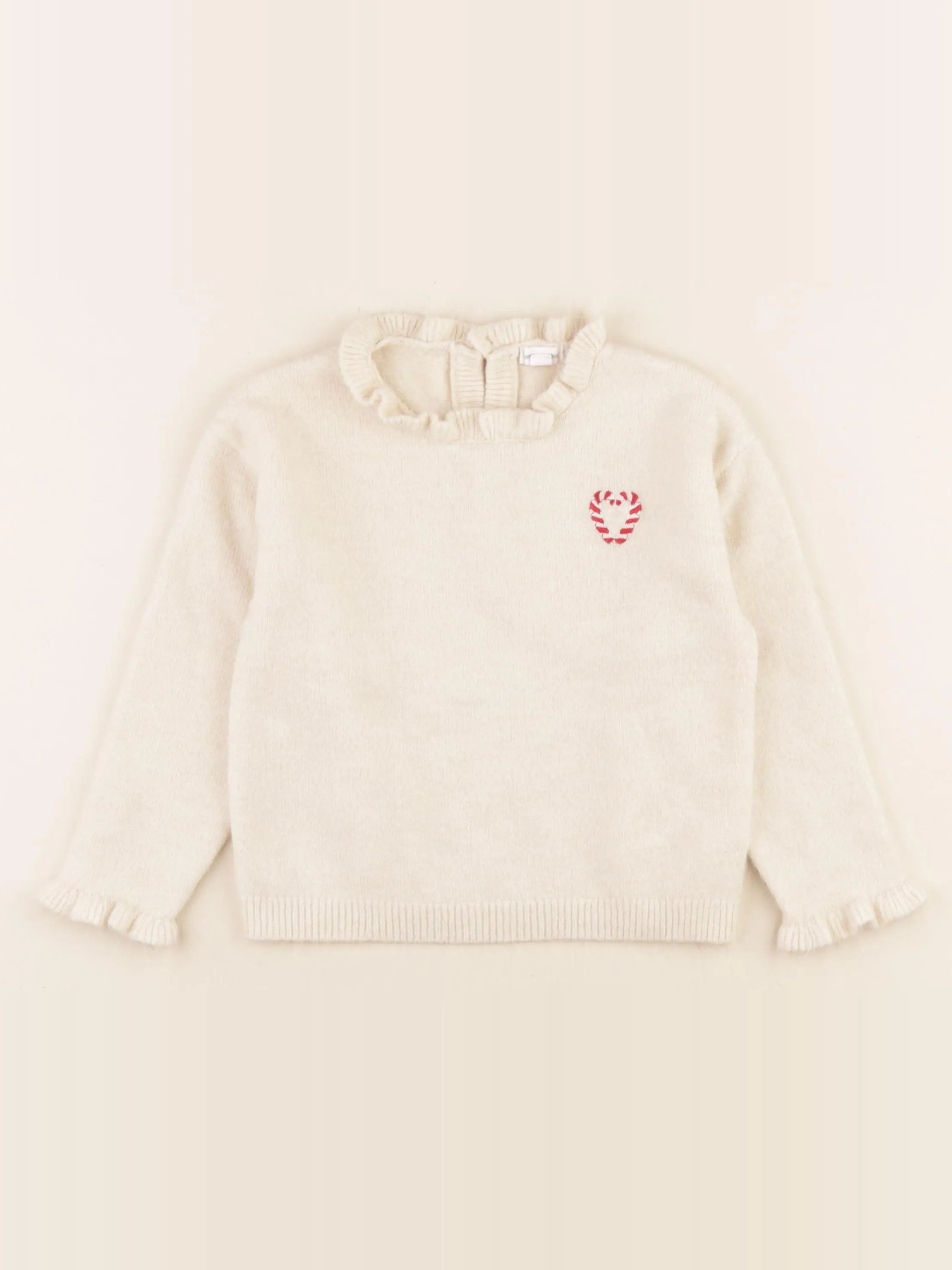 Vertbaudet - pull beige - 36 mois