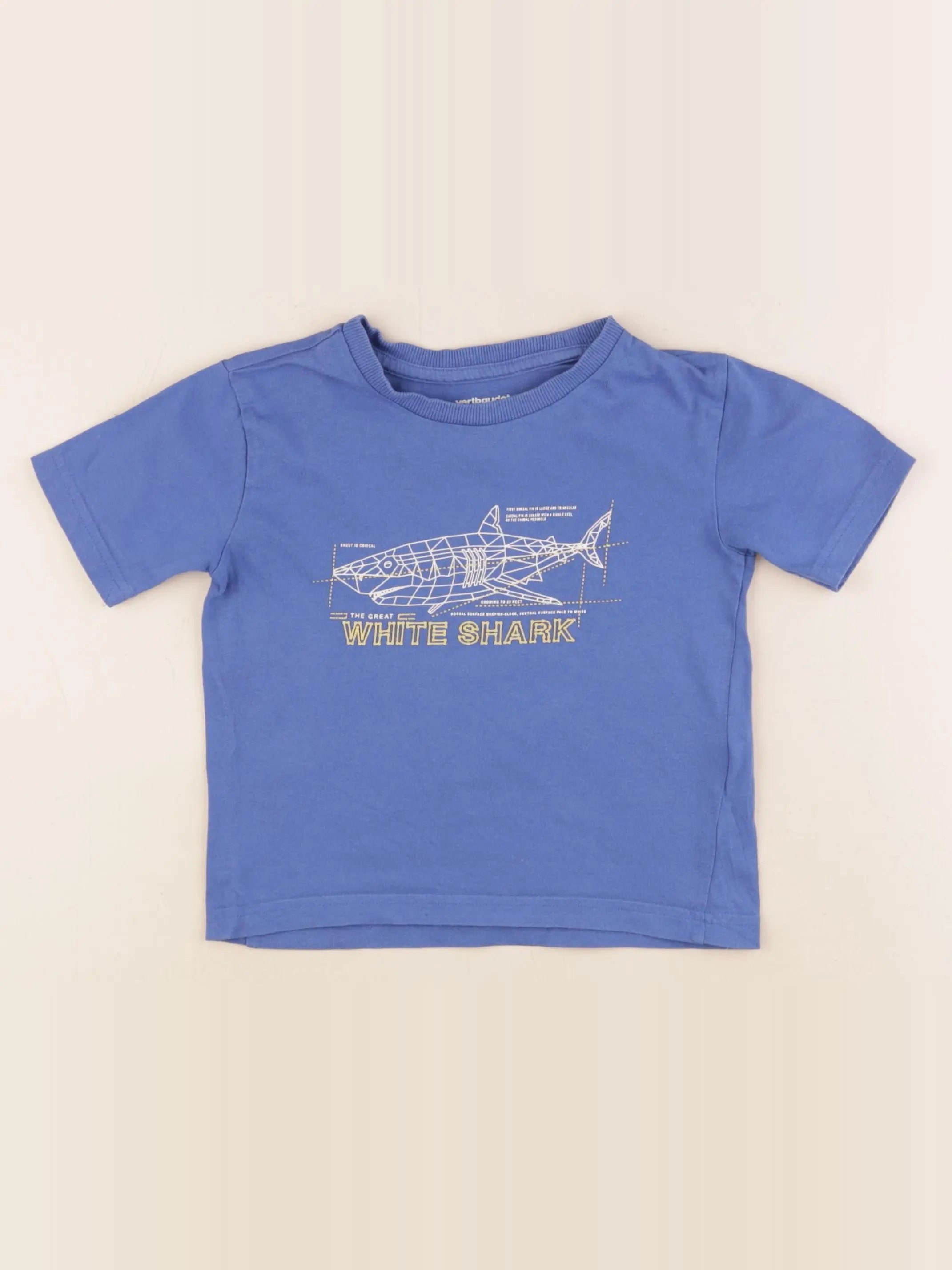 Vertbaudet - tee-shirt bleu - 3 ans