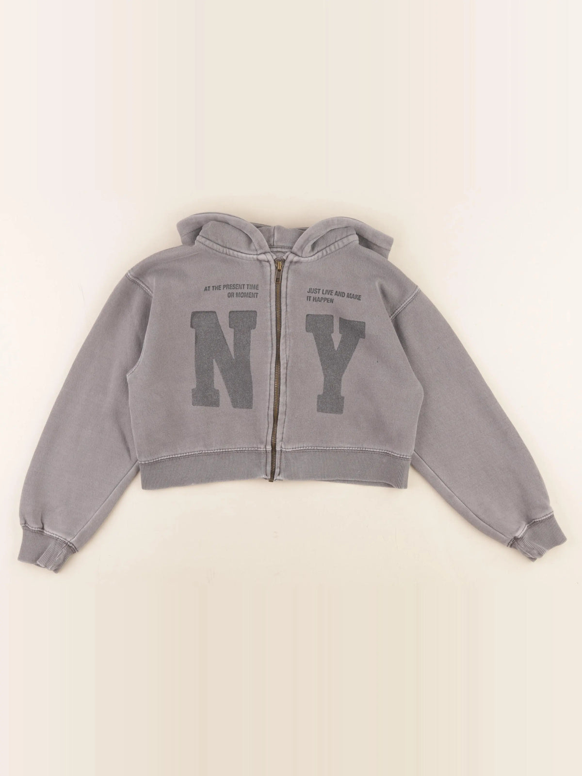 Zara - sweat gris - 9/10 ans