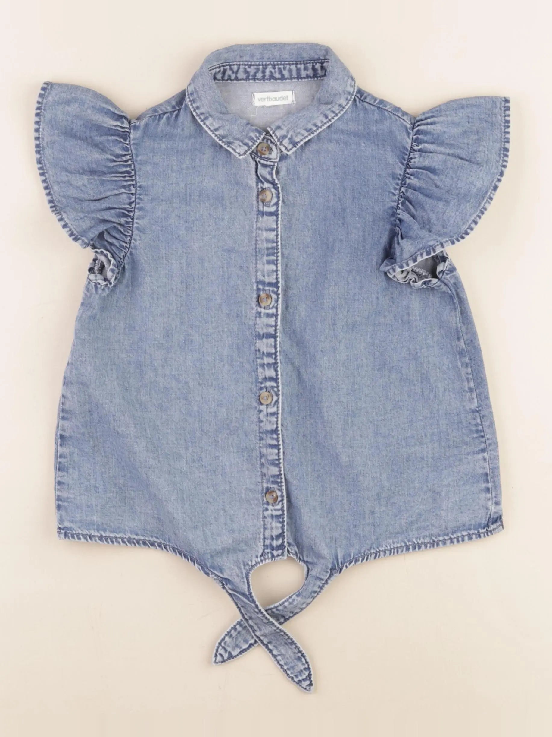 Vertbaudet - blouse bleu - 6 ans