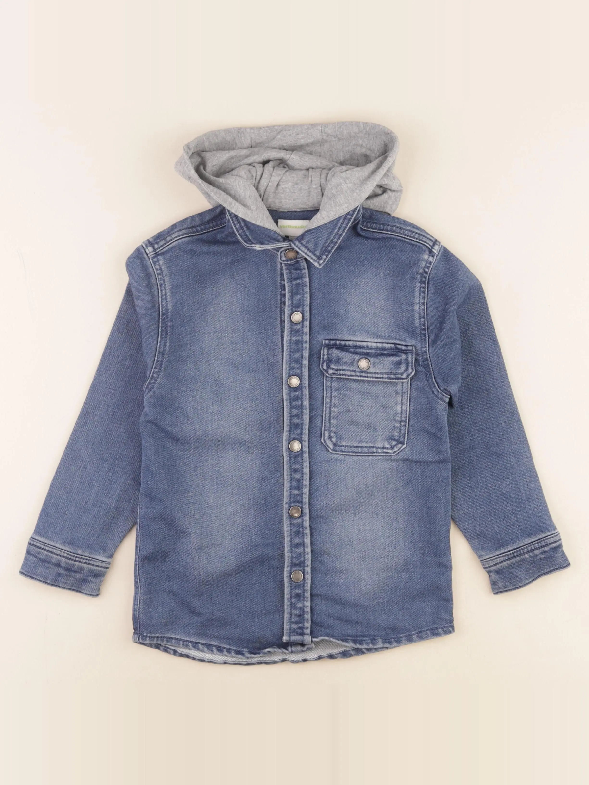 Vertbaudet - sur-chemise bleu - 6 ans