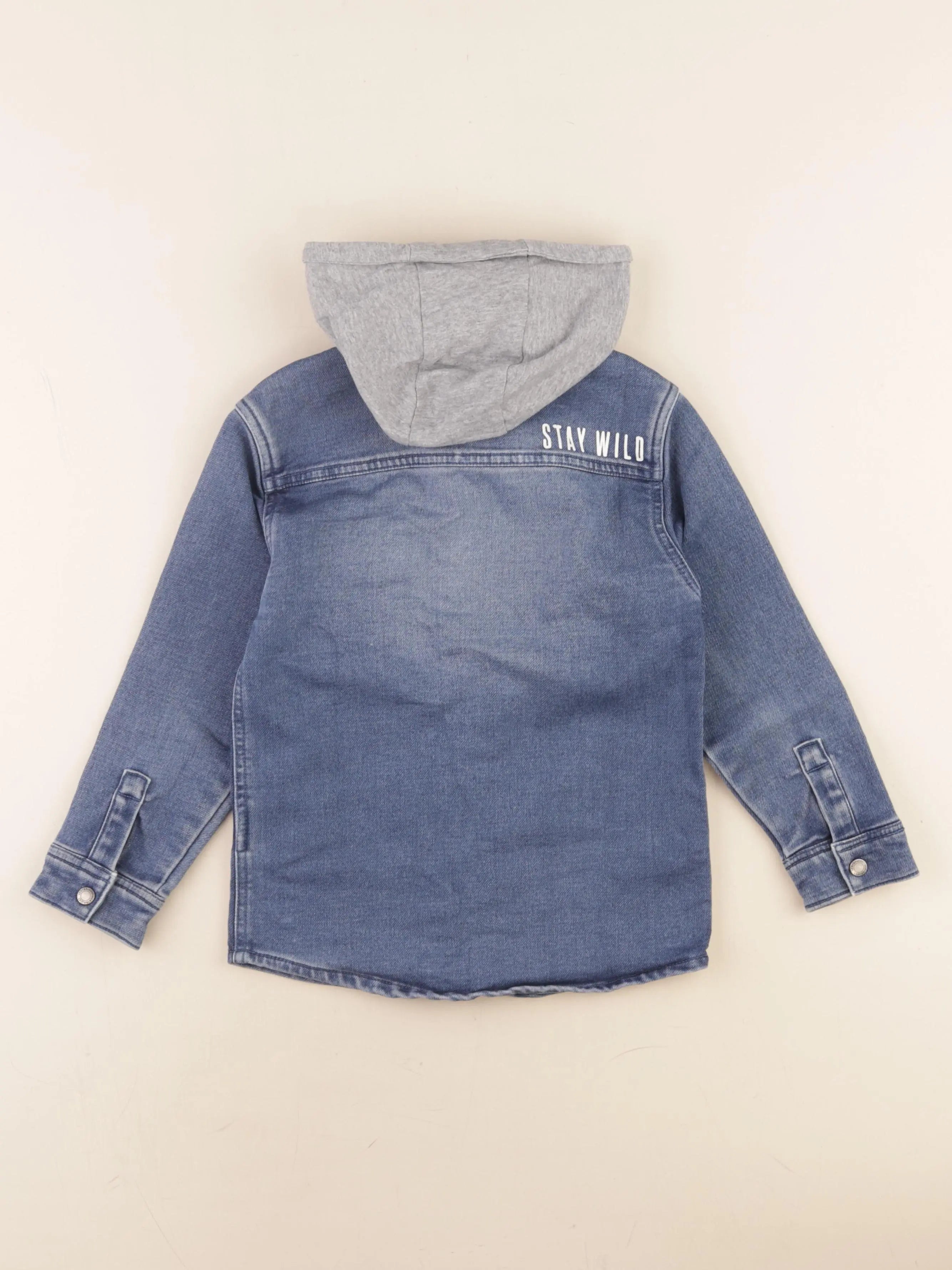 Vertbaudet - sur-chemise bleu - 6 ans