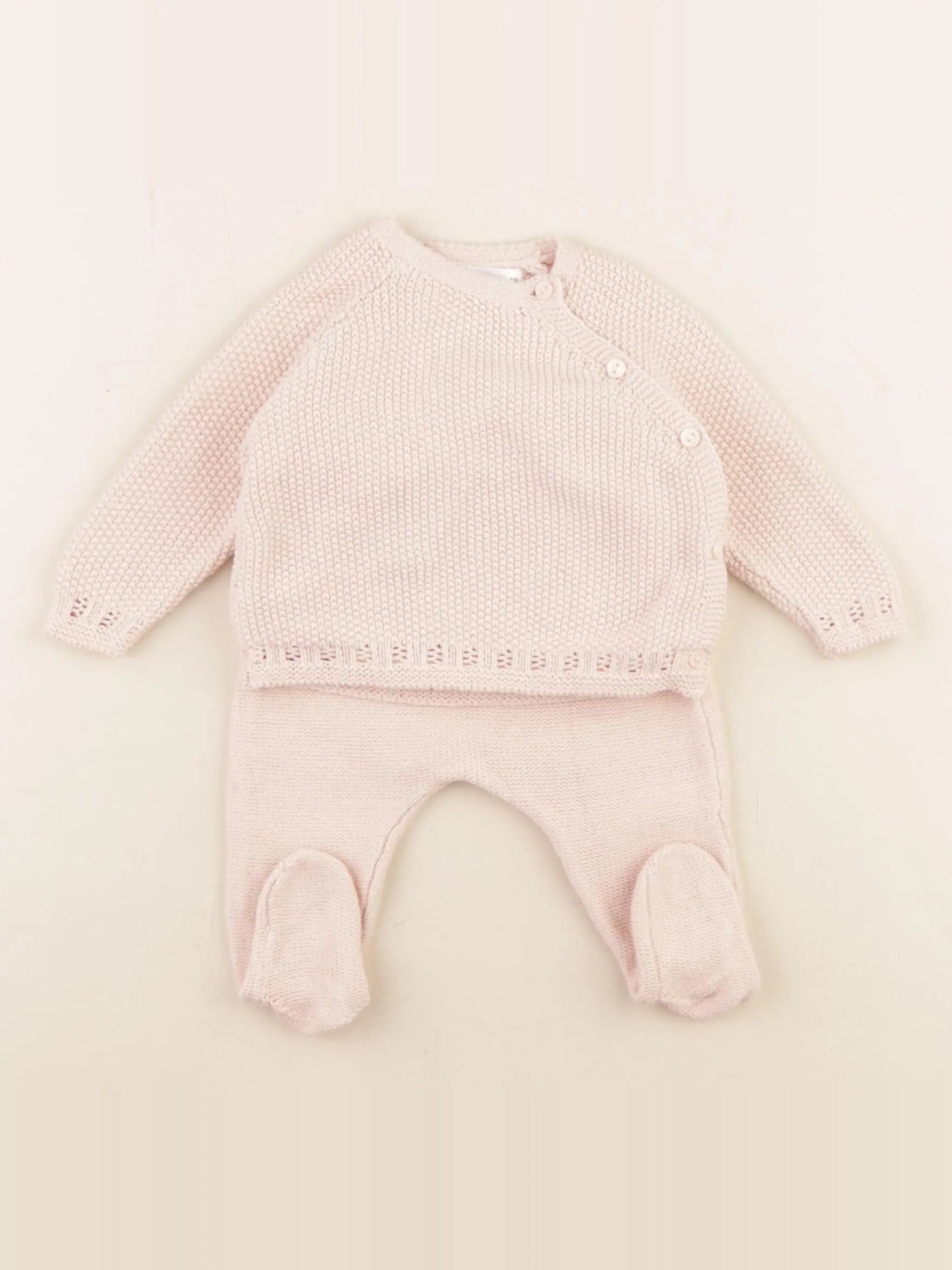 Zara - ensemble rose - 0/1 mois