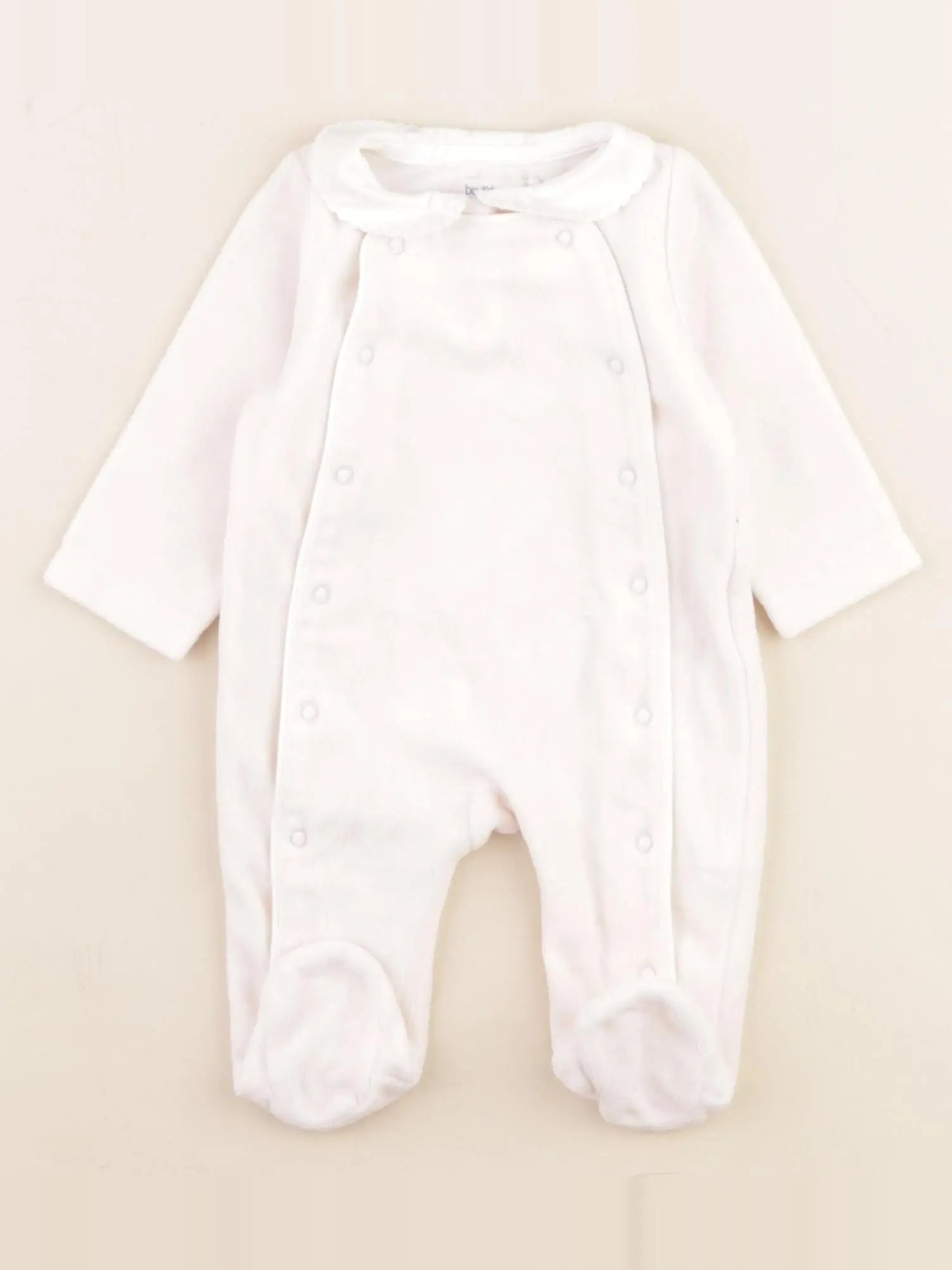 Boutchou - pyjama velours rose - 1 mois