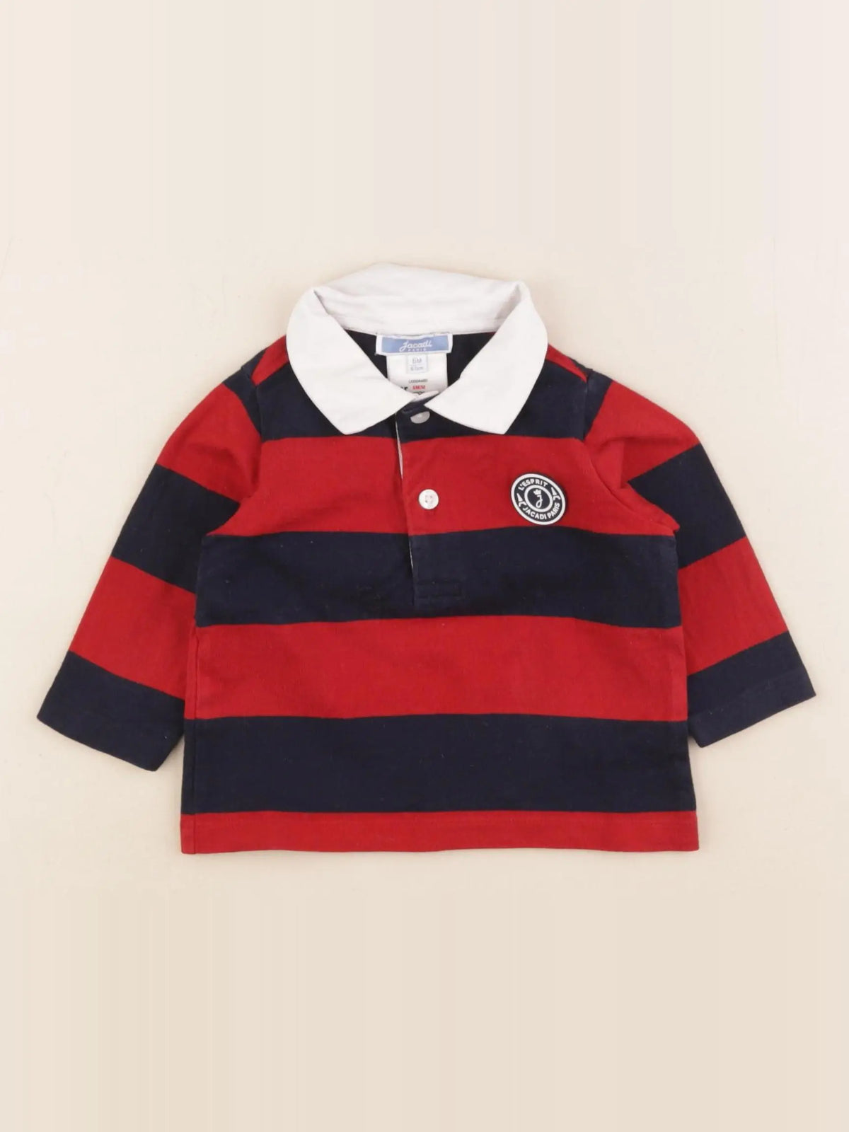 Jacadi - polo rouge - 6 mois