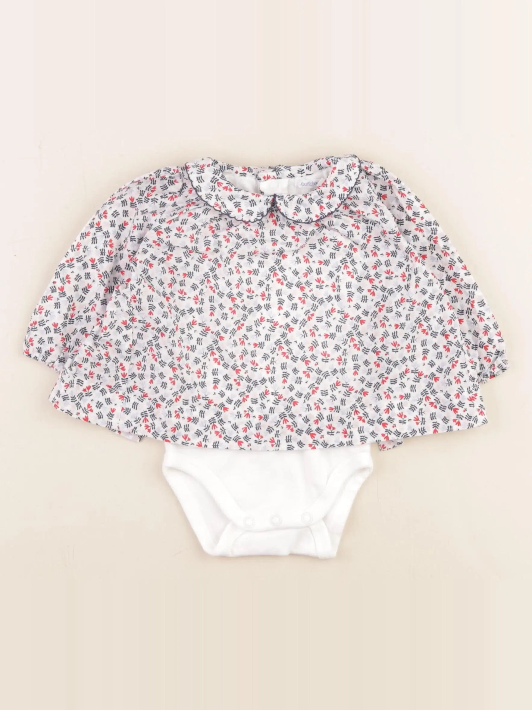 Boutchou - body blouse multicolore - 3 mois