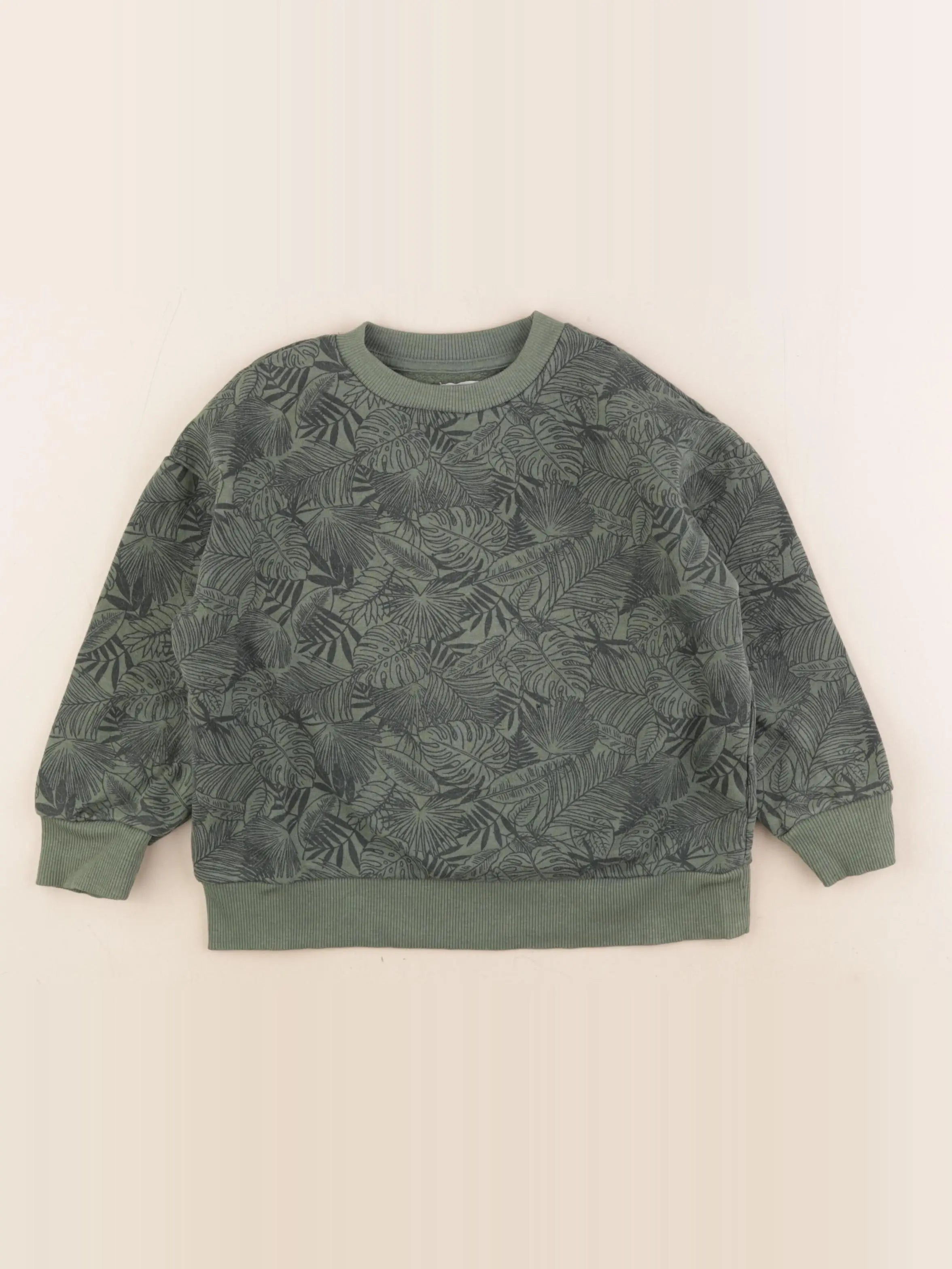Vertbaudet - sweat vert - 5 ans