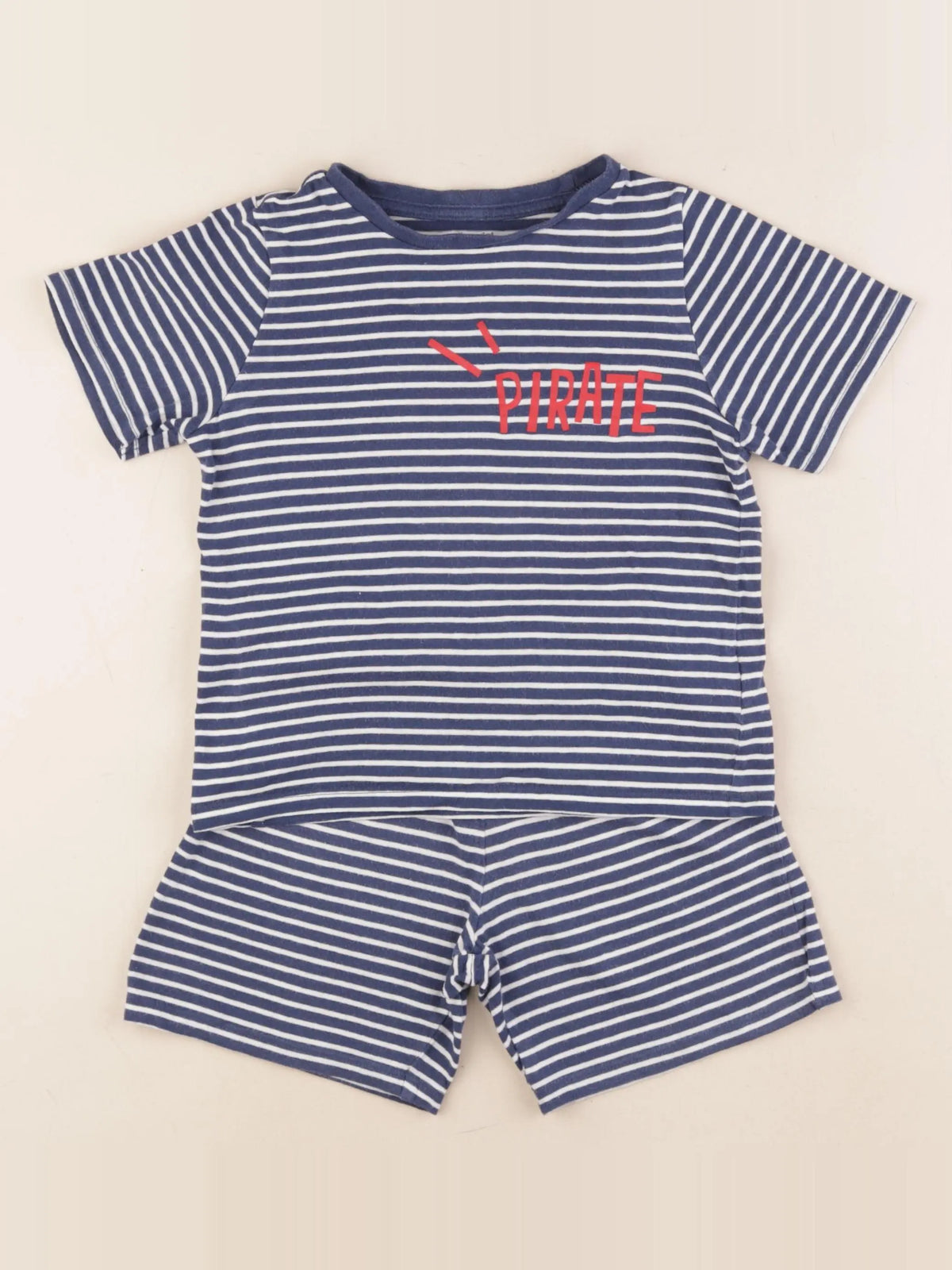 Vertbaudet - pyjama coton bleu - 5 ans