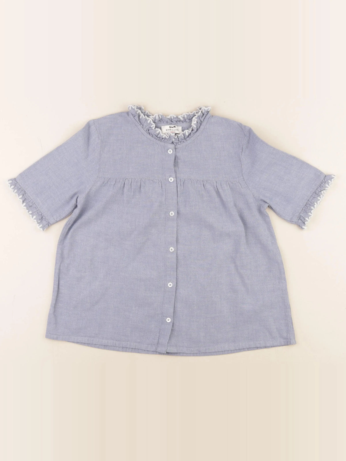 Cyrillus - blouse bleu - 10 ans