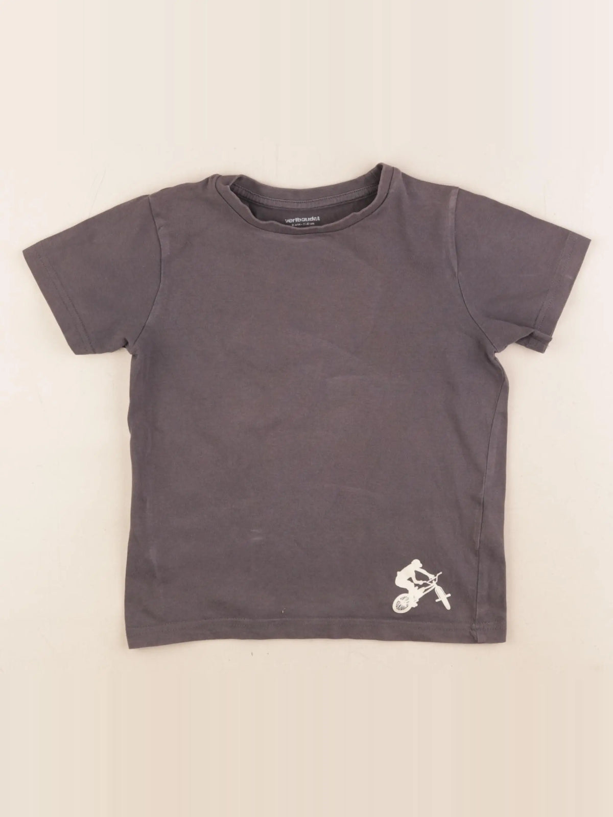 Vertbaudet - tee-shirt gris - 6 ans