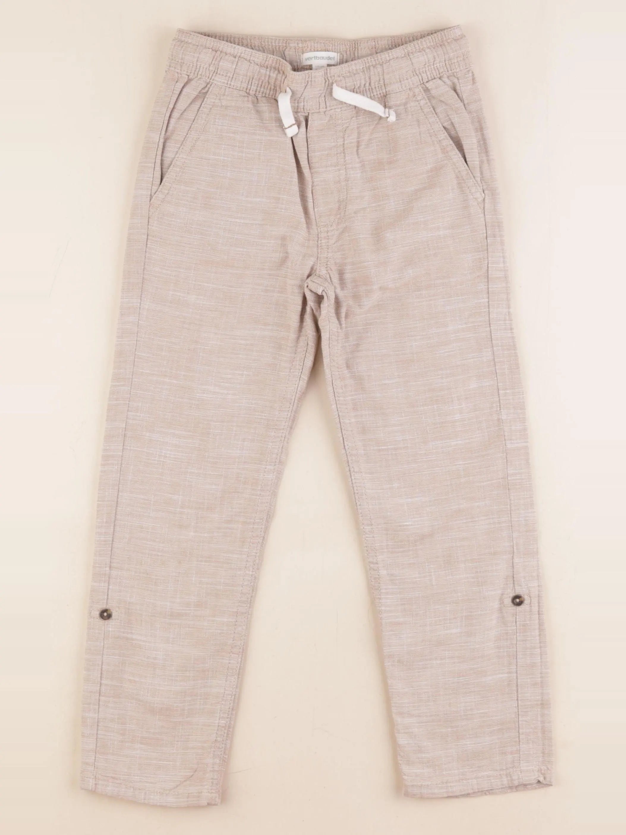 Vertbaudet - pantalon beige - 6 ans