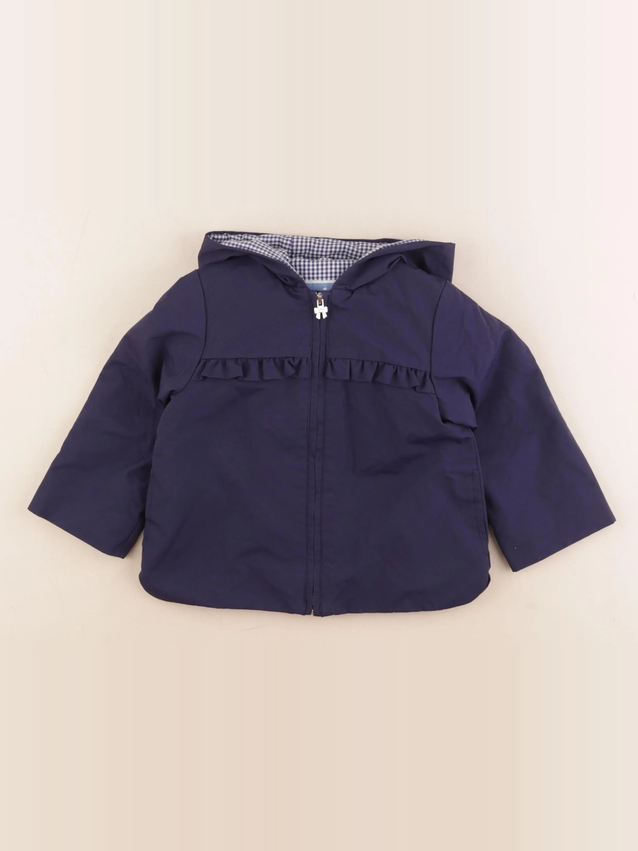 Jacadi - veste doublé bleu - 24 mois