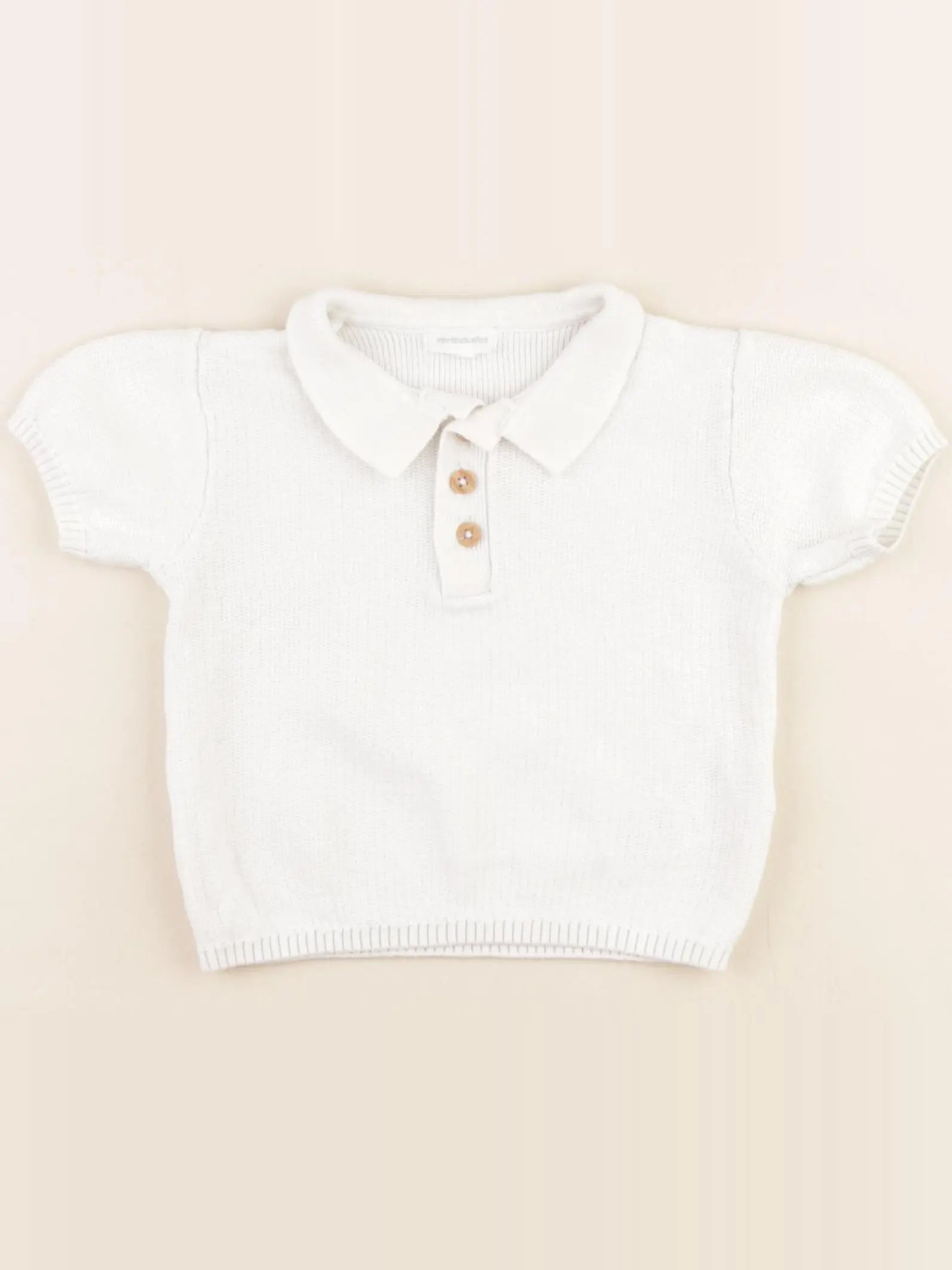 Vertbaudet - pull beige - 9 mois