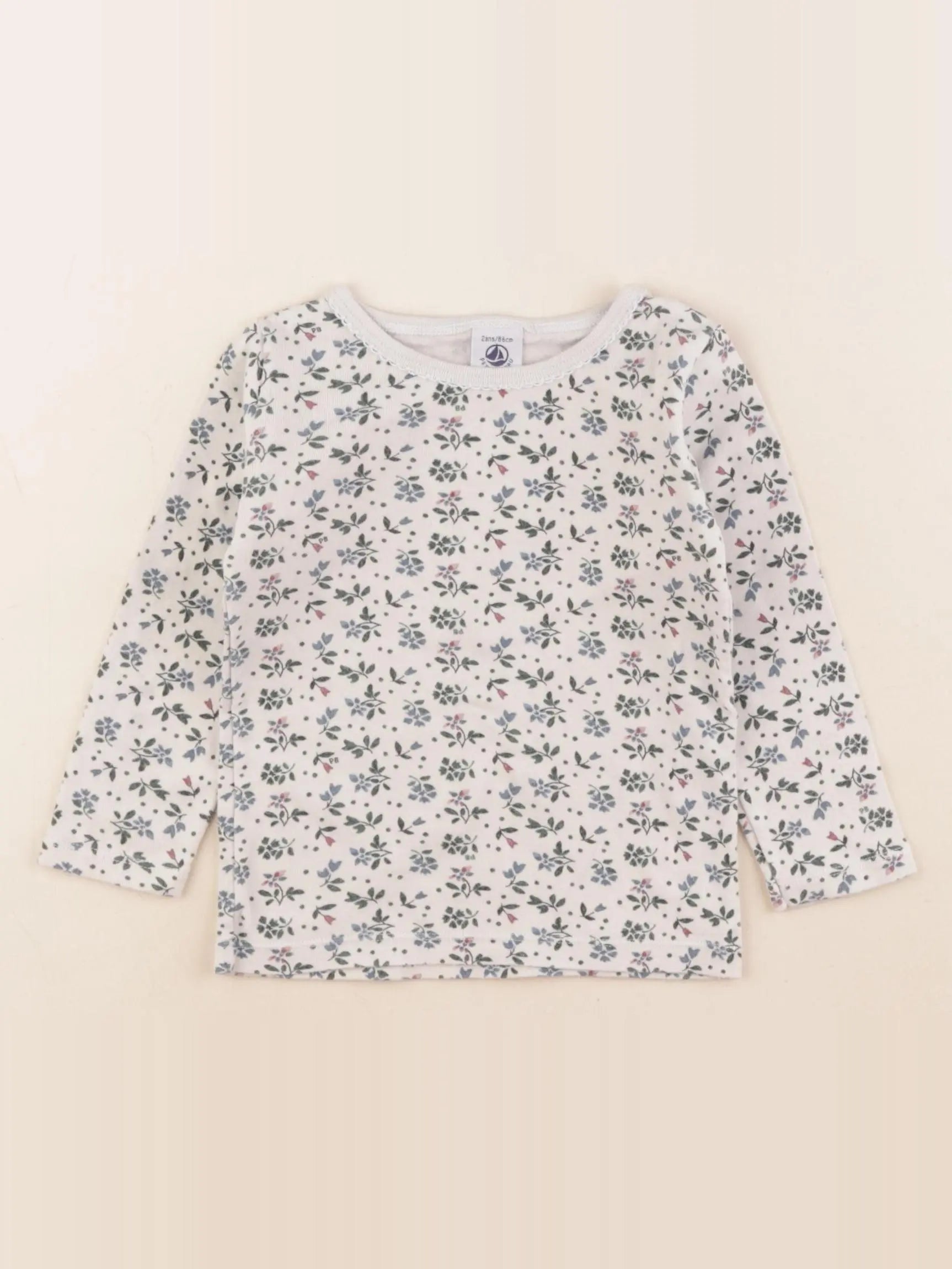 Petit Bateau - maillot de corps beige, multicolore - 2 ans